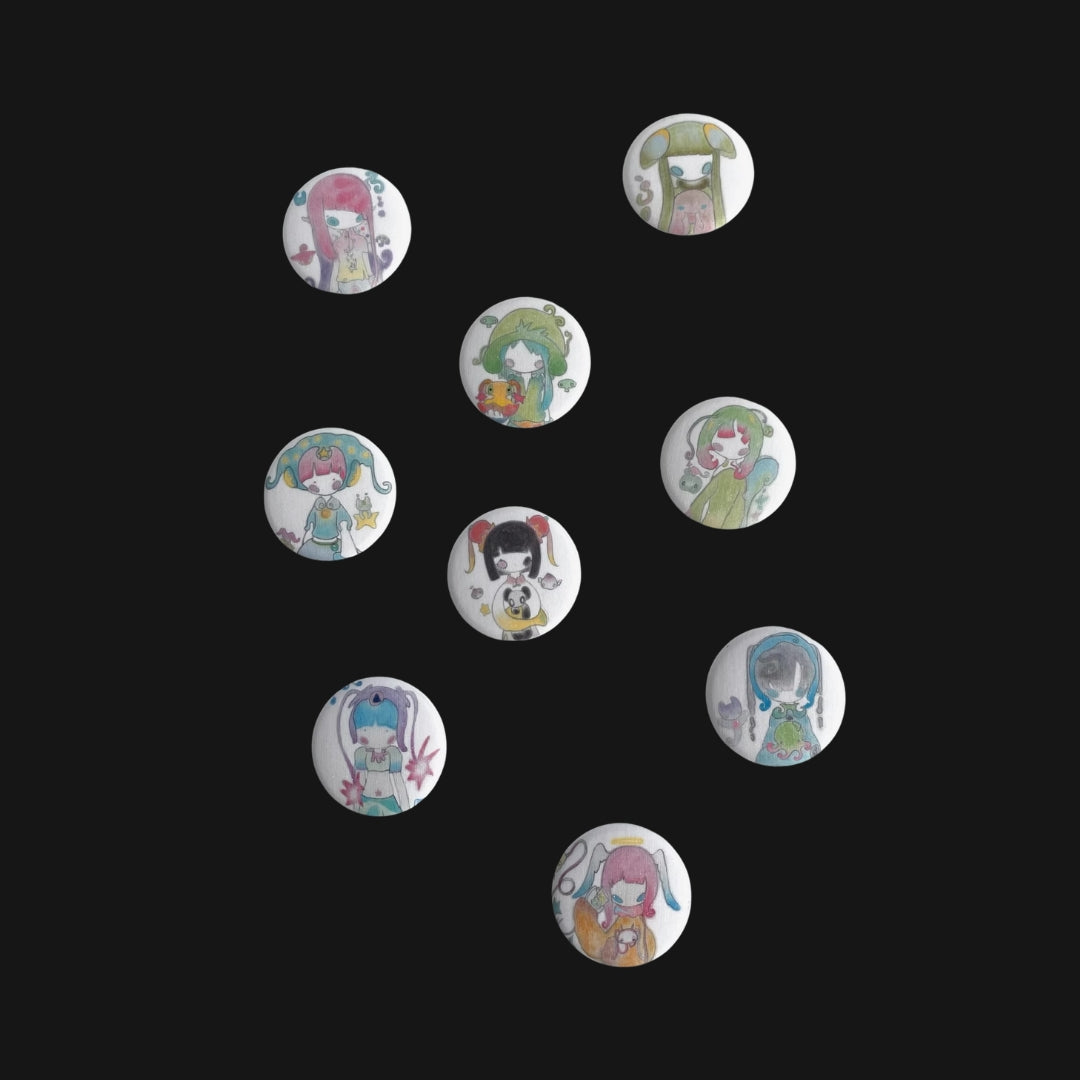 Agnello - New Century Creatures Badges Set