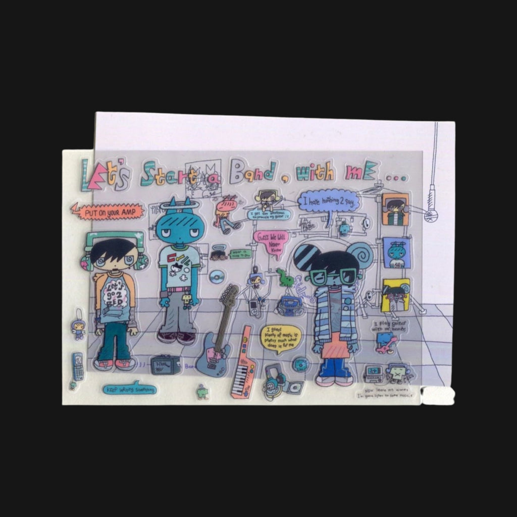FLUFFY RATS - LET'S START A BAND WITH ME STICKER SHEET