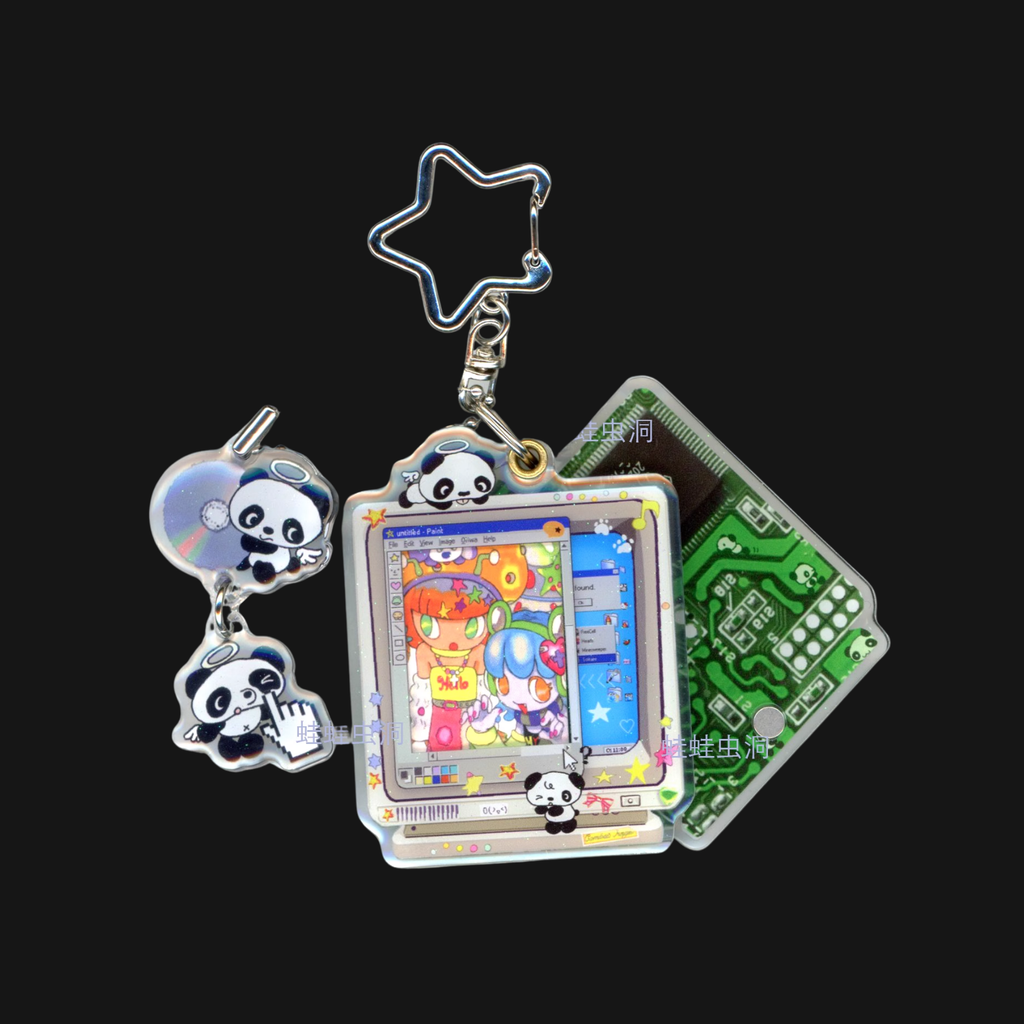 Oliwa - Mini Panda Computer Keychain