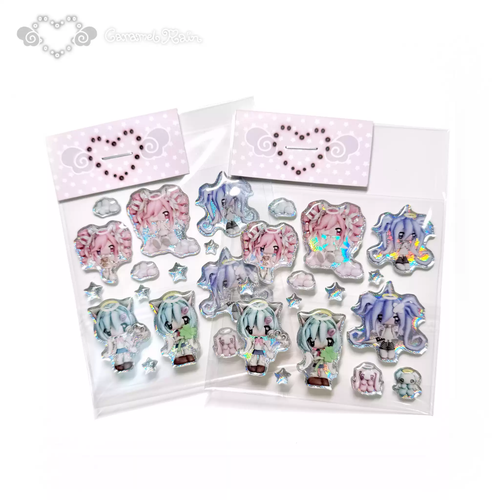 CARAMEL RAIN - 3D FIGURES STICKER SHEET