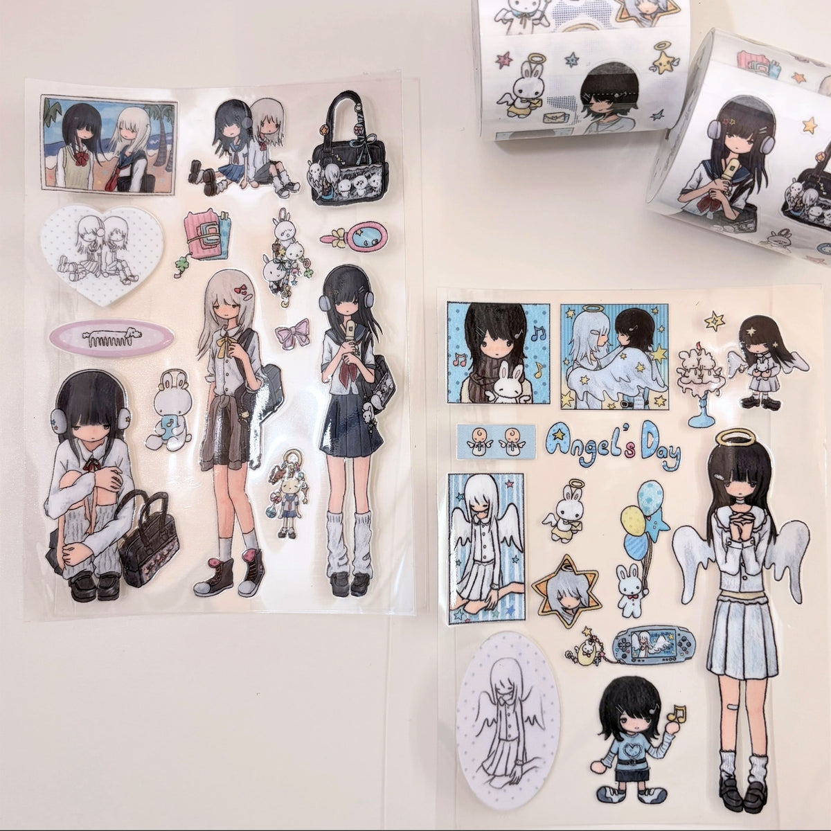 RIASE A MOON - ANGEL’S DAY TRANSFER STICKER SHEET SET