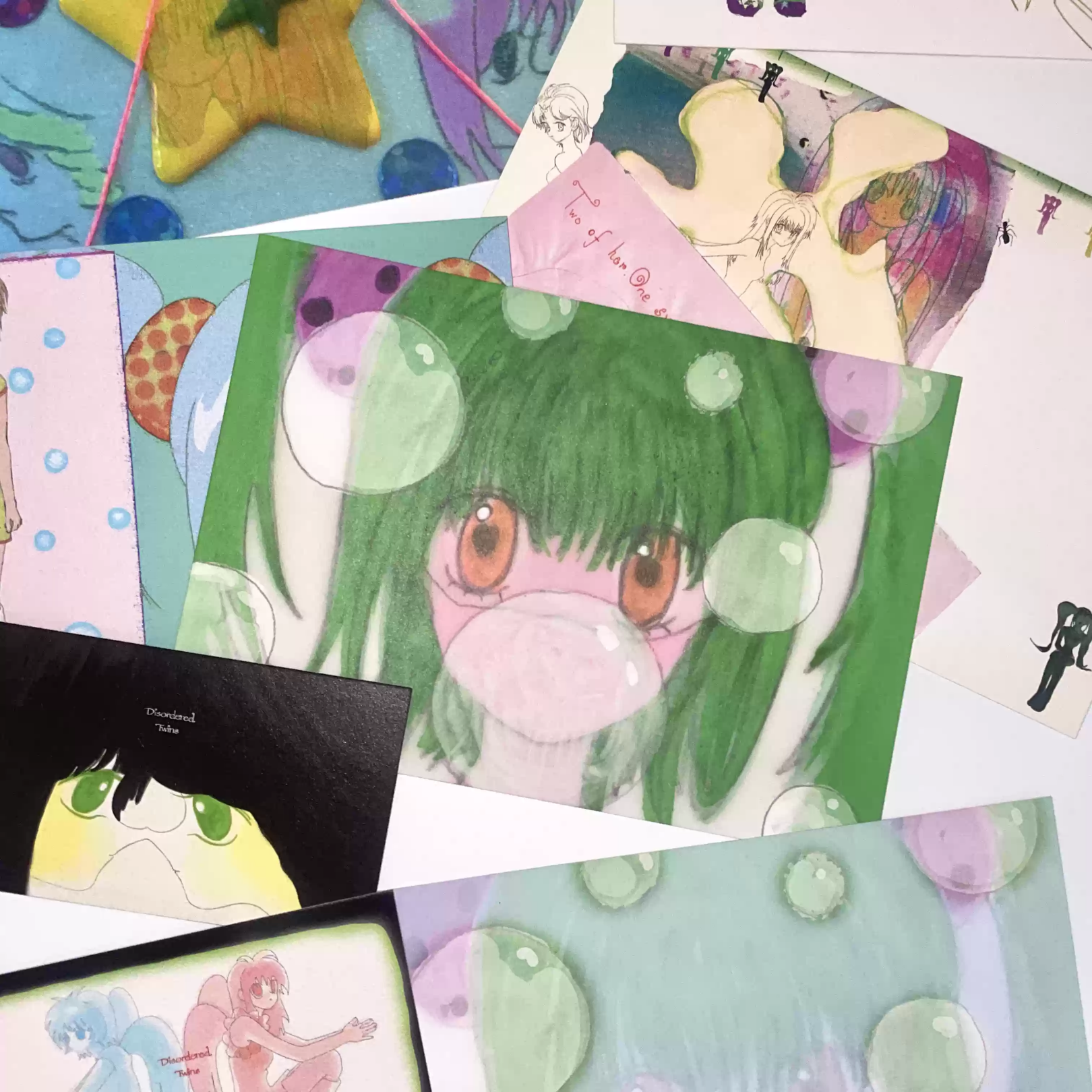 DISORDERED TWINS - MESSAGE POSTCARD