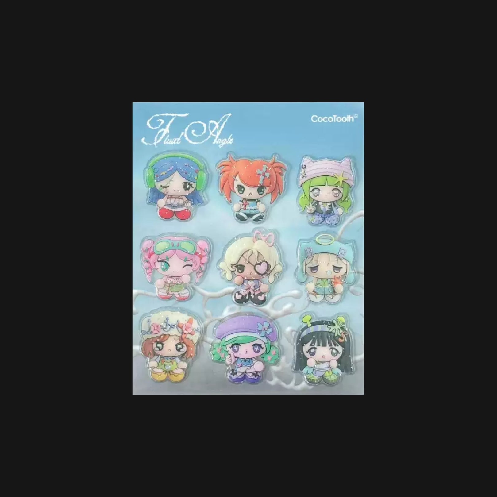 COCO TOOTH - RUSTY ANGEL PUFFY STICKER SHEET
