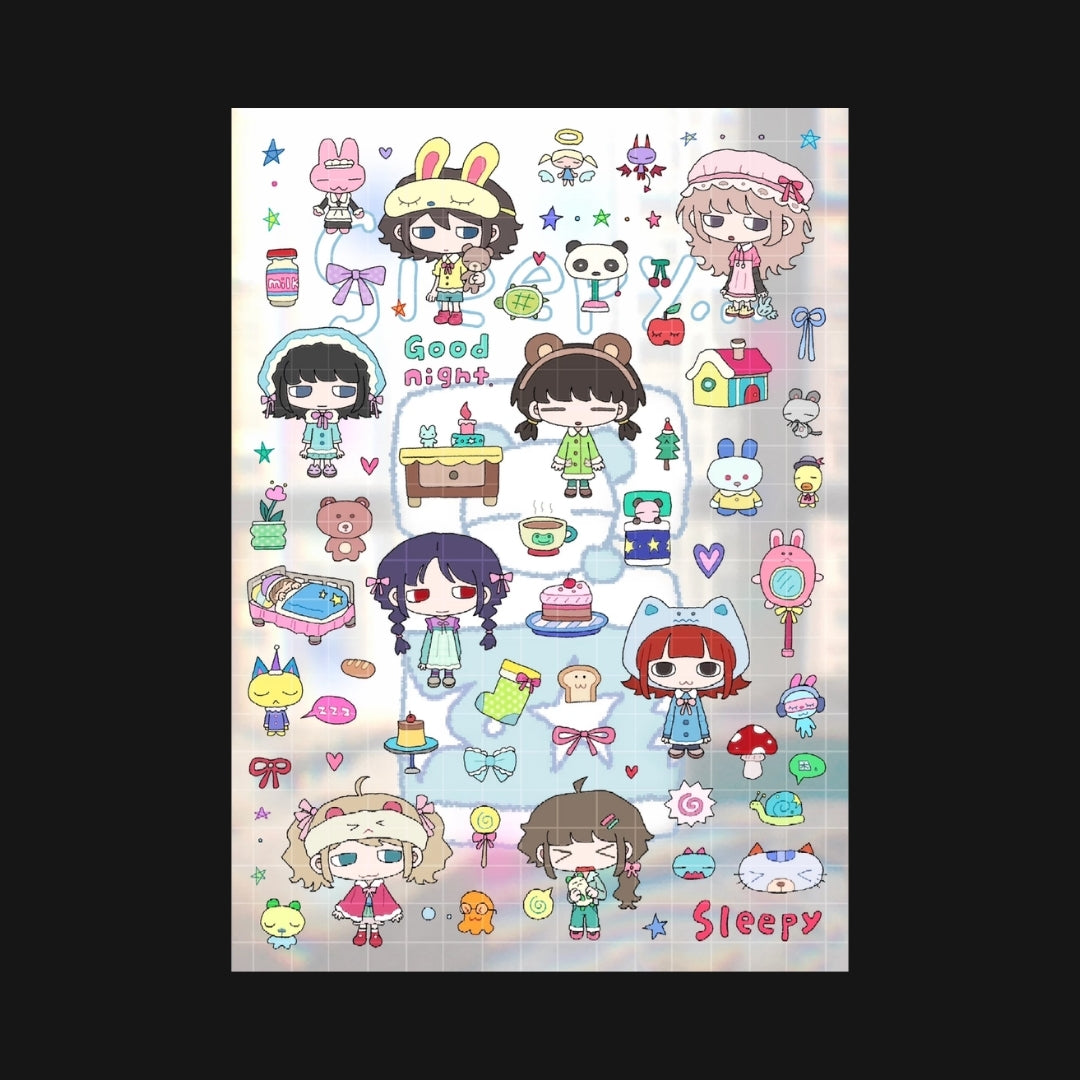 ELEVATOR TO HELL - SLEEPY TIME STICKER SHEET