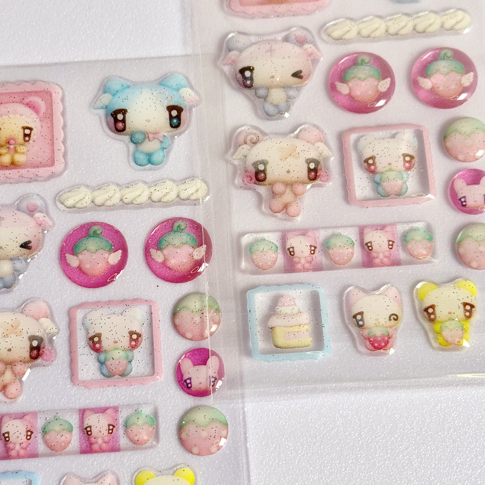 CARAMEL RAIN - PINK MINI STICKER SHEET