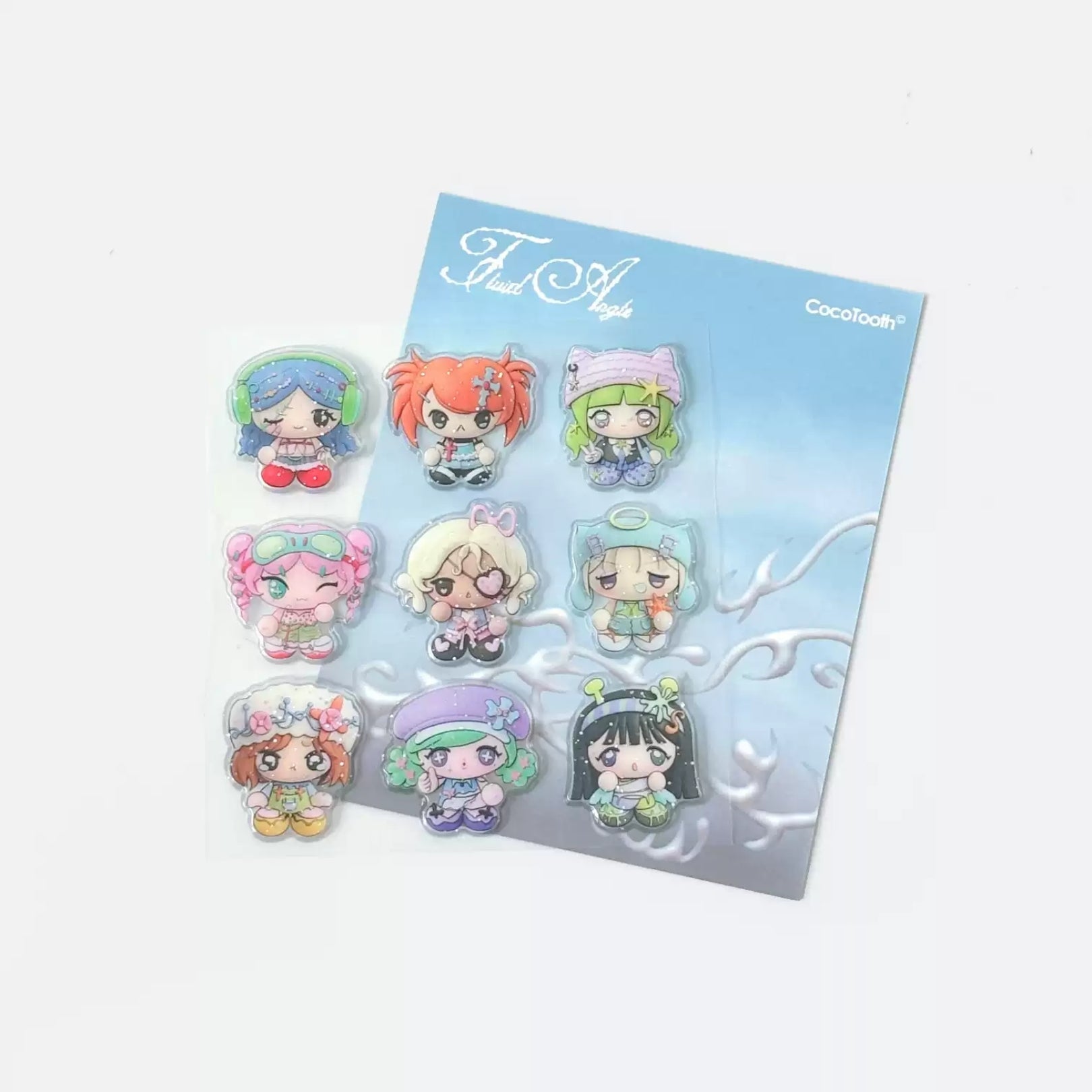 COCO TOOTH - RUSTY ANGEL PUFFY STICKER SHEET