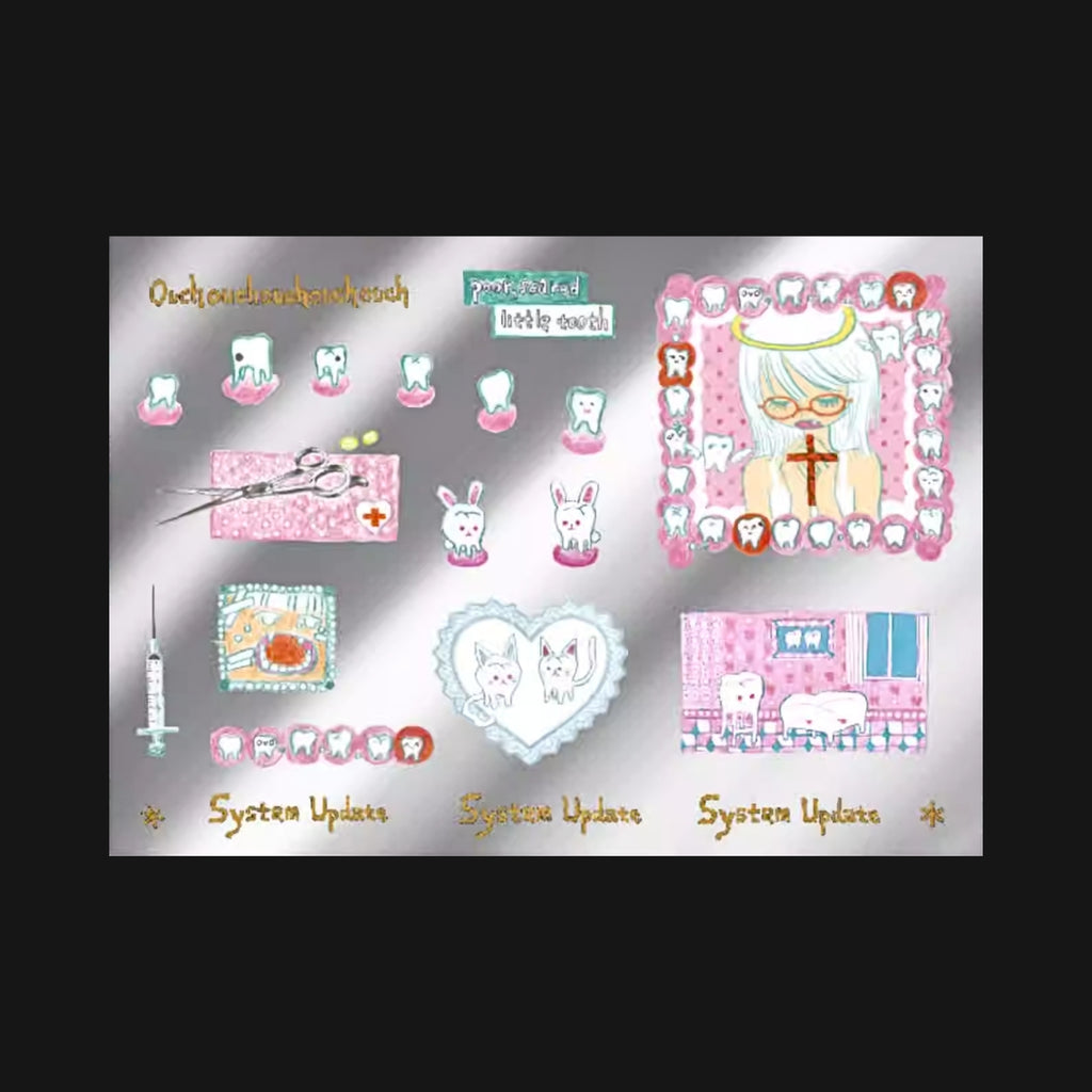 OOOCTOPUS X ACCIO - TEETH SILVER STICKER SHEET