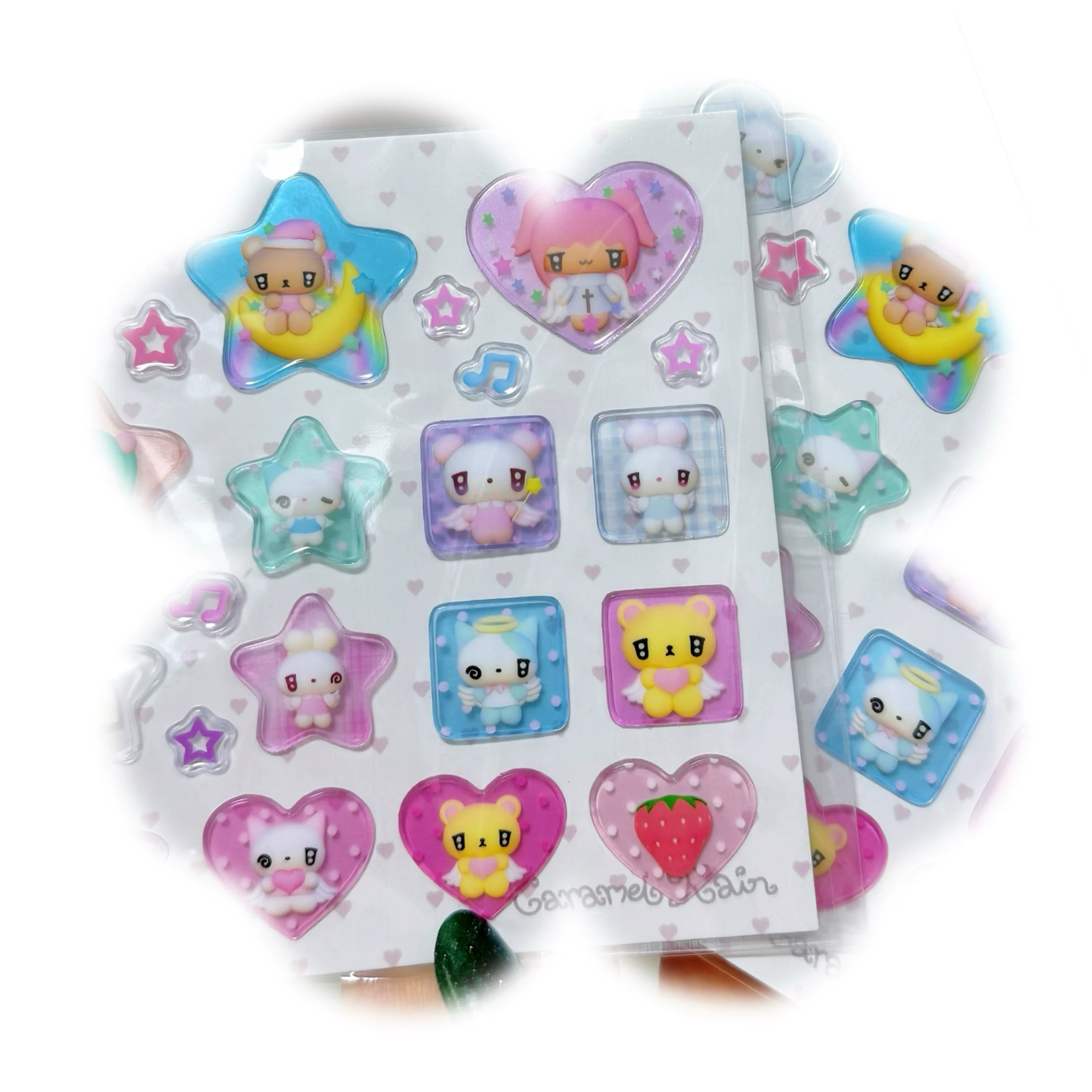 CARAMEL RAIN - ANGEL BABY STICKER SHEET