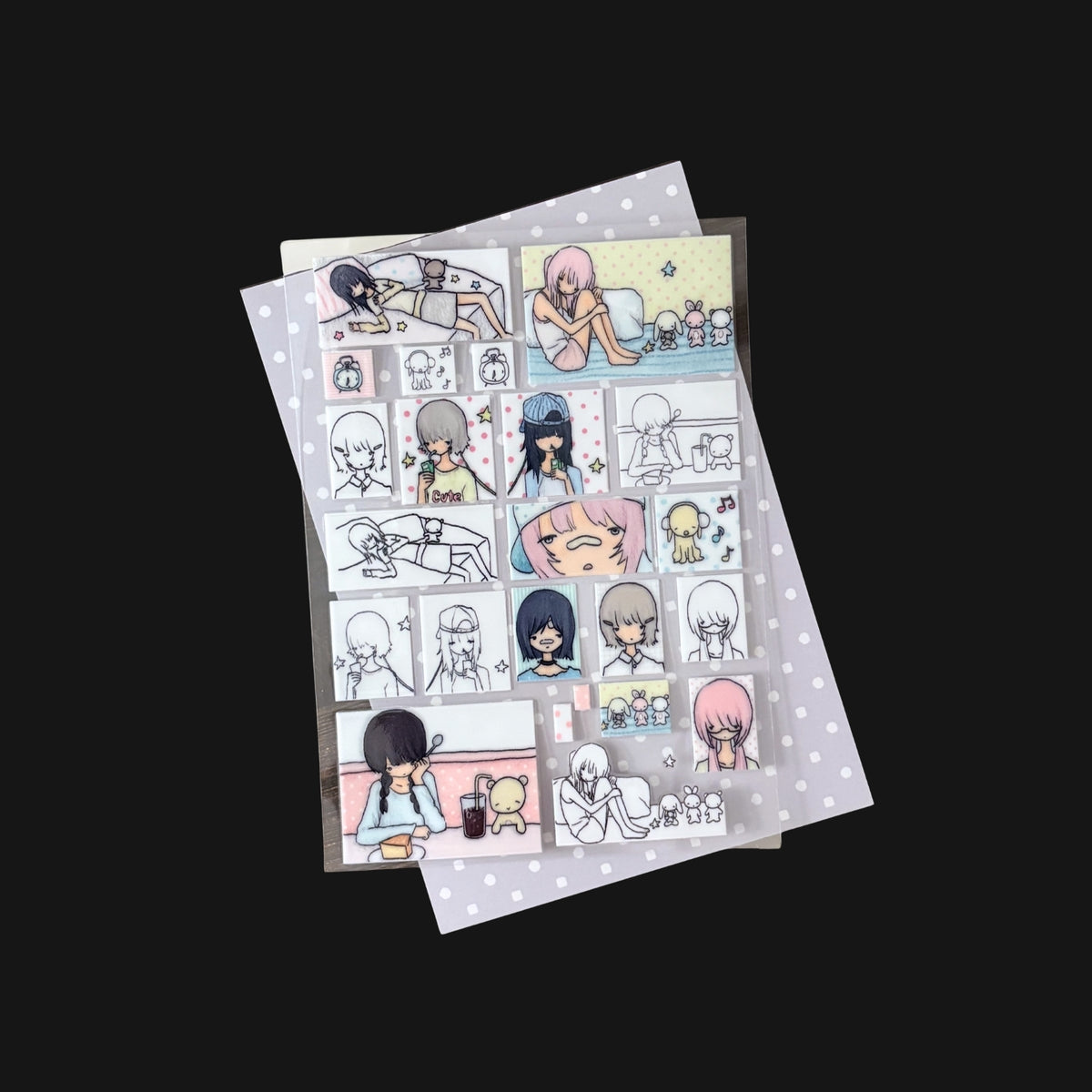 RIASE A MOON - LAZY WEEKEND TRANSFER STICKER SHEET