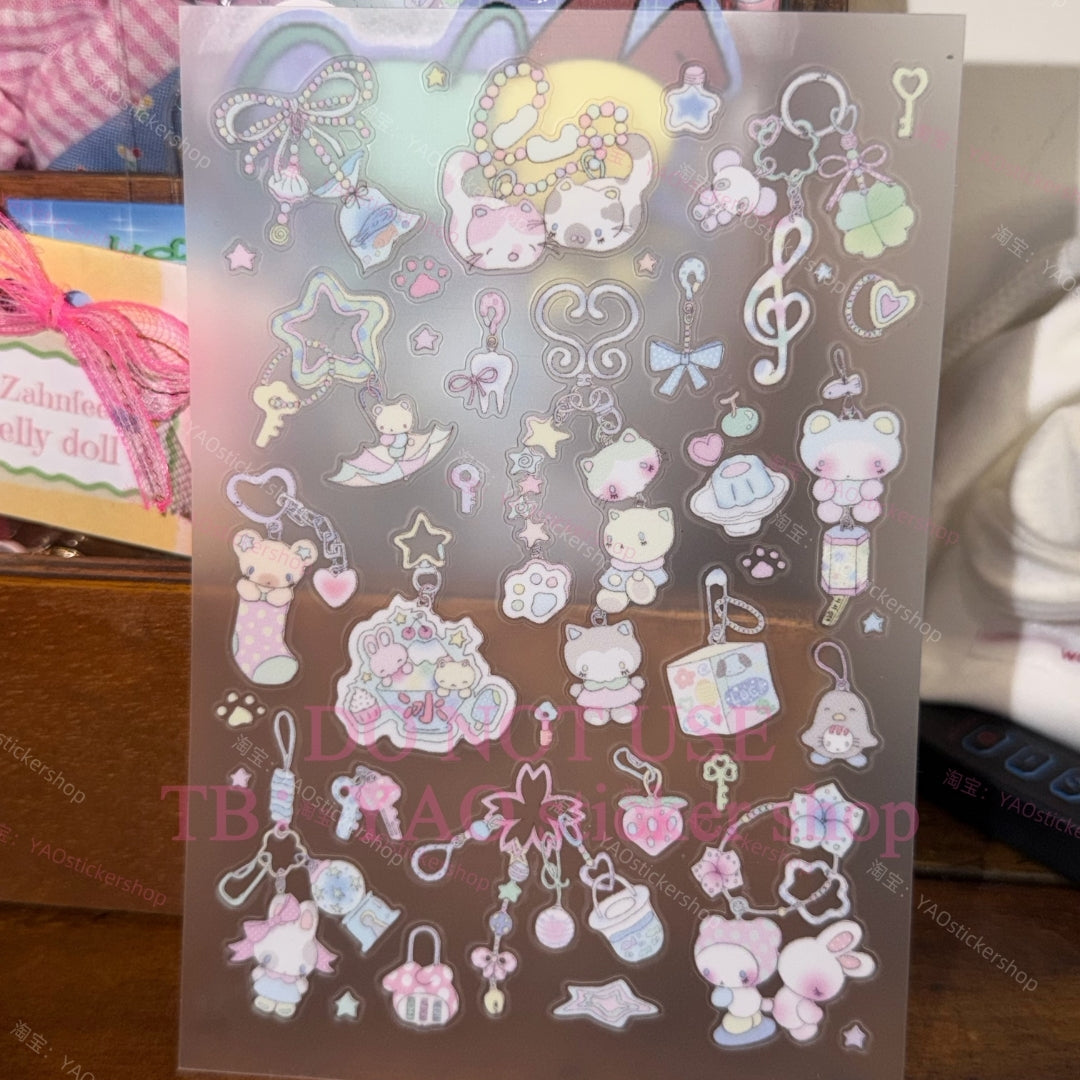 YAO - DREAMCORE DOLL KEYCHAIN STICKER SHEET