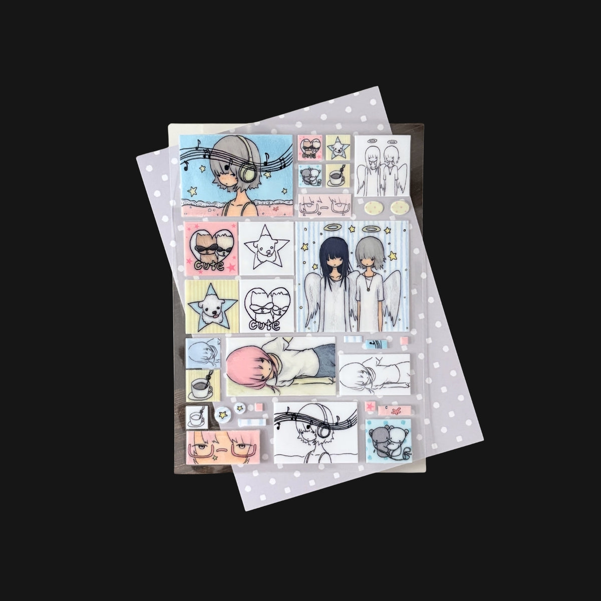 RIASE A MOON - MUSIC DAILY TRANSFER STICKER SHEET