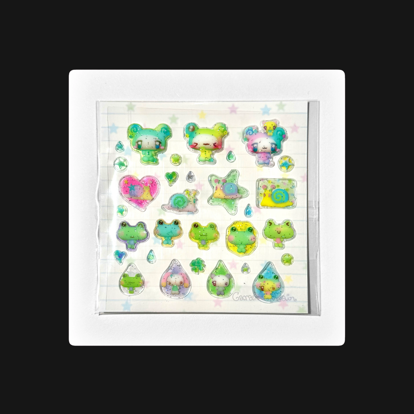 CARAMEL RAIN - A RAINY DAY STICKER SHEET