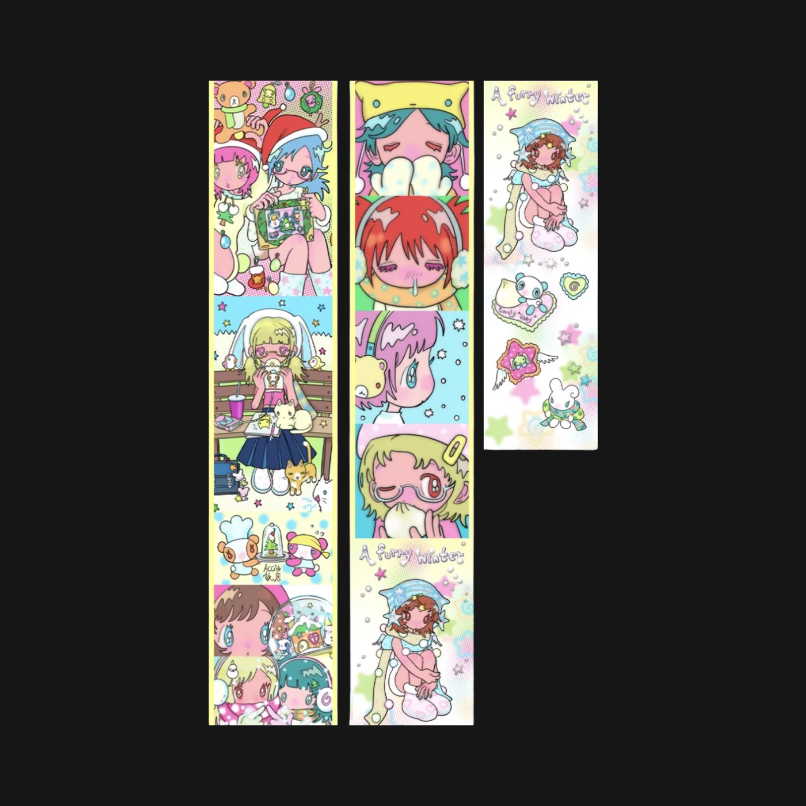 Sunonebird x Accio - Winter Vibes Sticker Roll Cutout