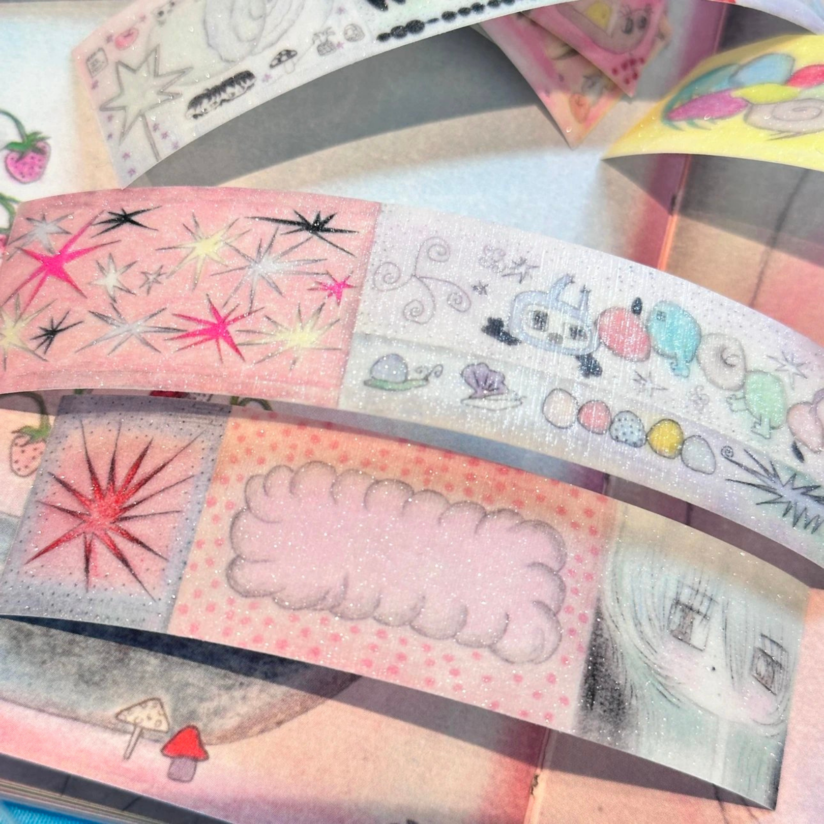 LAZY VENUS SYNDROME - PEARL SONG WASHI TAPE STICKER ROLL