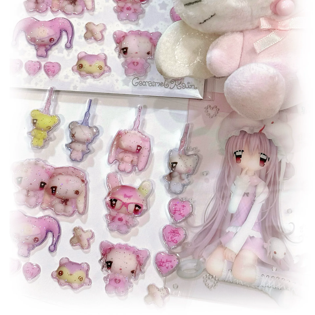 CARAMEL RAIN - CUTE CORE STICKER SHEET
