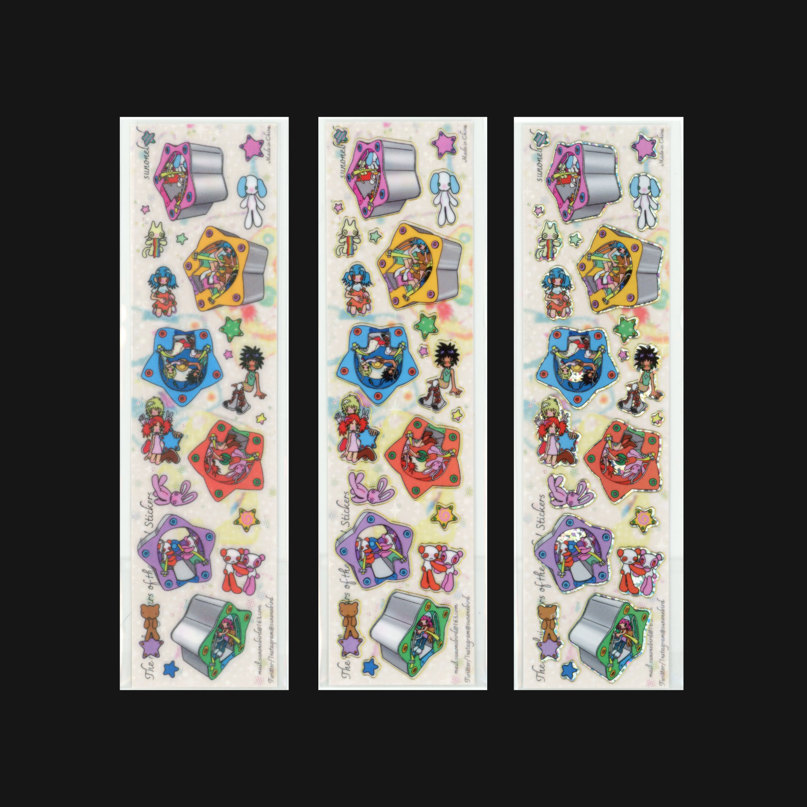 Sunonebird - The Revolving Stars of The Park Sticker Sheet