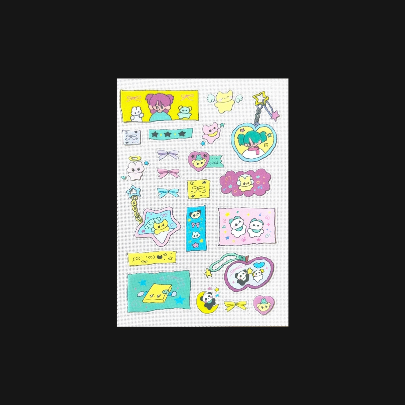 YAO x Creamhoney - Keychains Sticker Sheet
