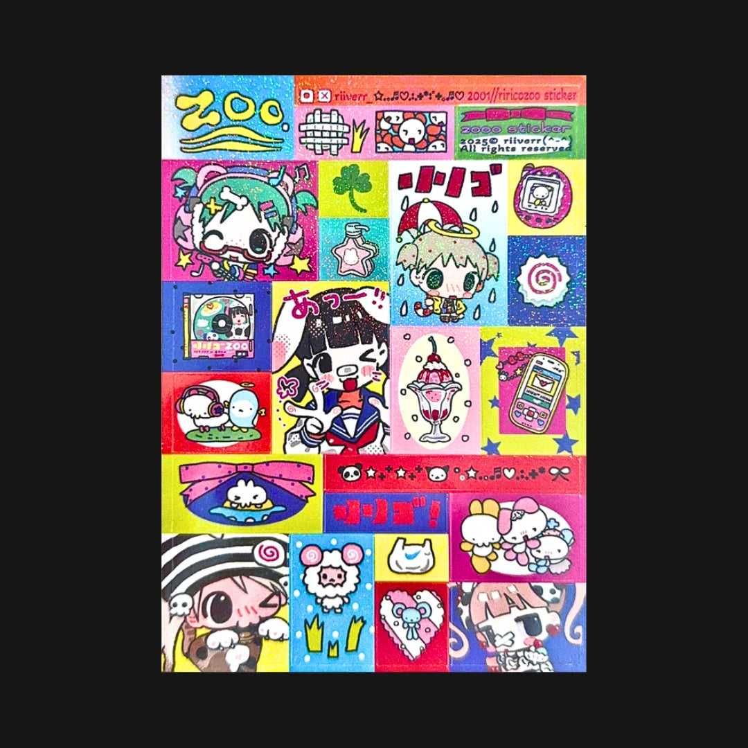 Riricozoo - QQ Bounce Sticker Sheet
