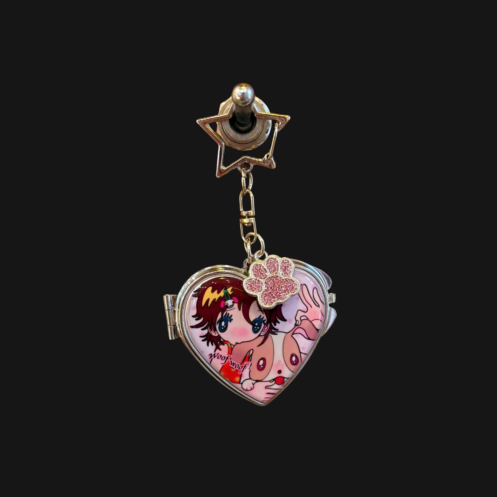 SUNONEBIRD X ACCIO - RUN RUN PARK SILVER MIRROR KEYCHAIN