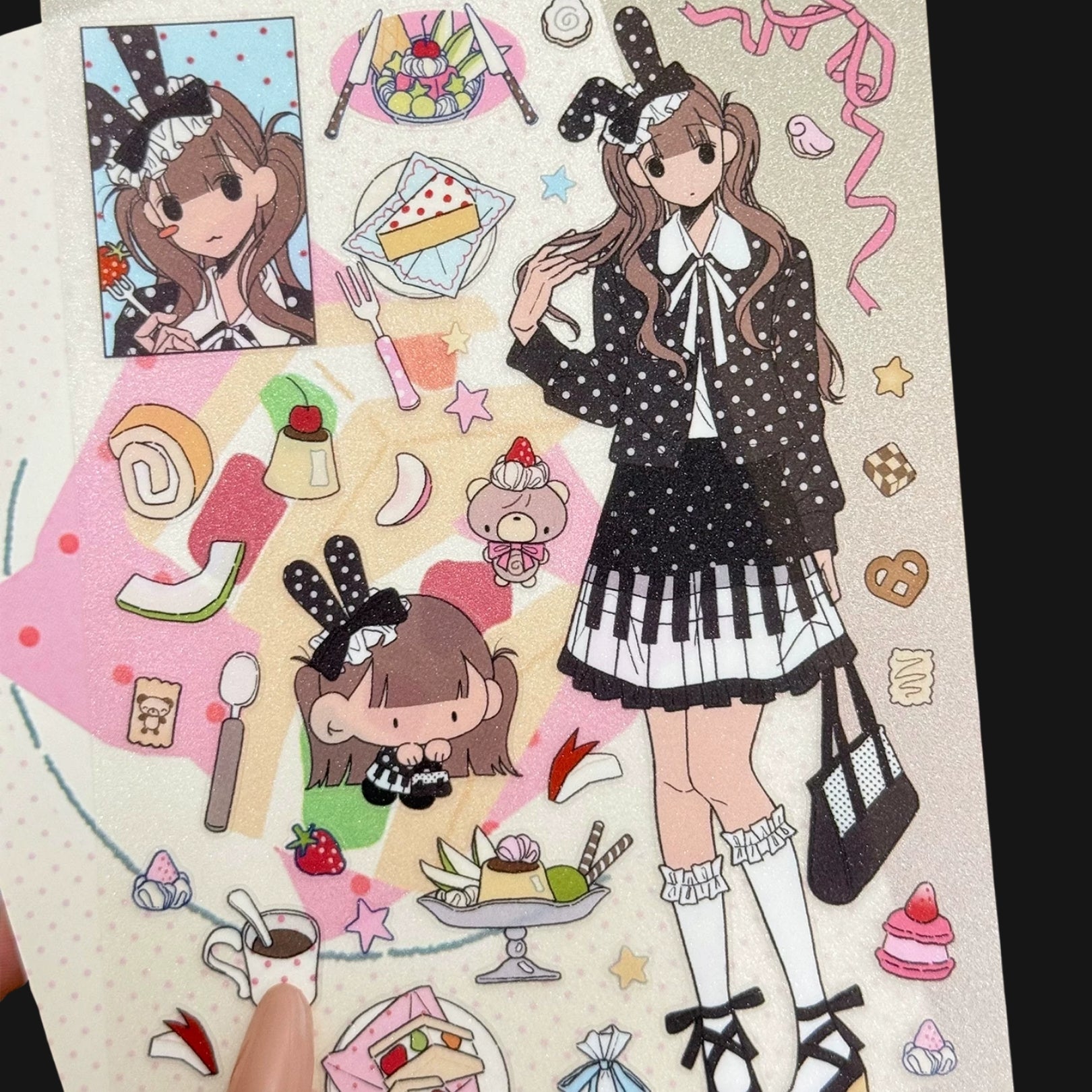 UNDERWATER - BUNNY HAT STICKER SHEET