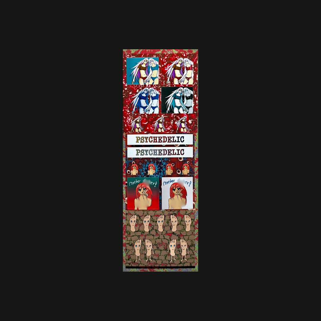Niptong - Pixel Girl and Feet Friends Sticker Sheet
