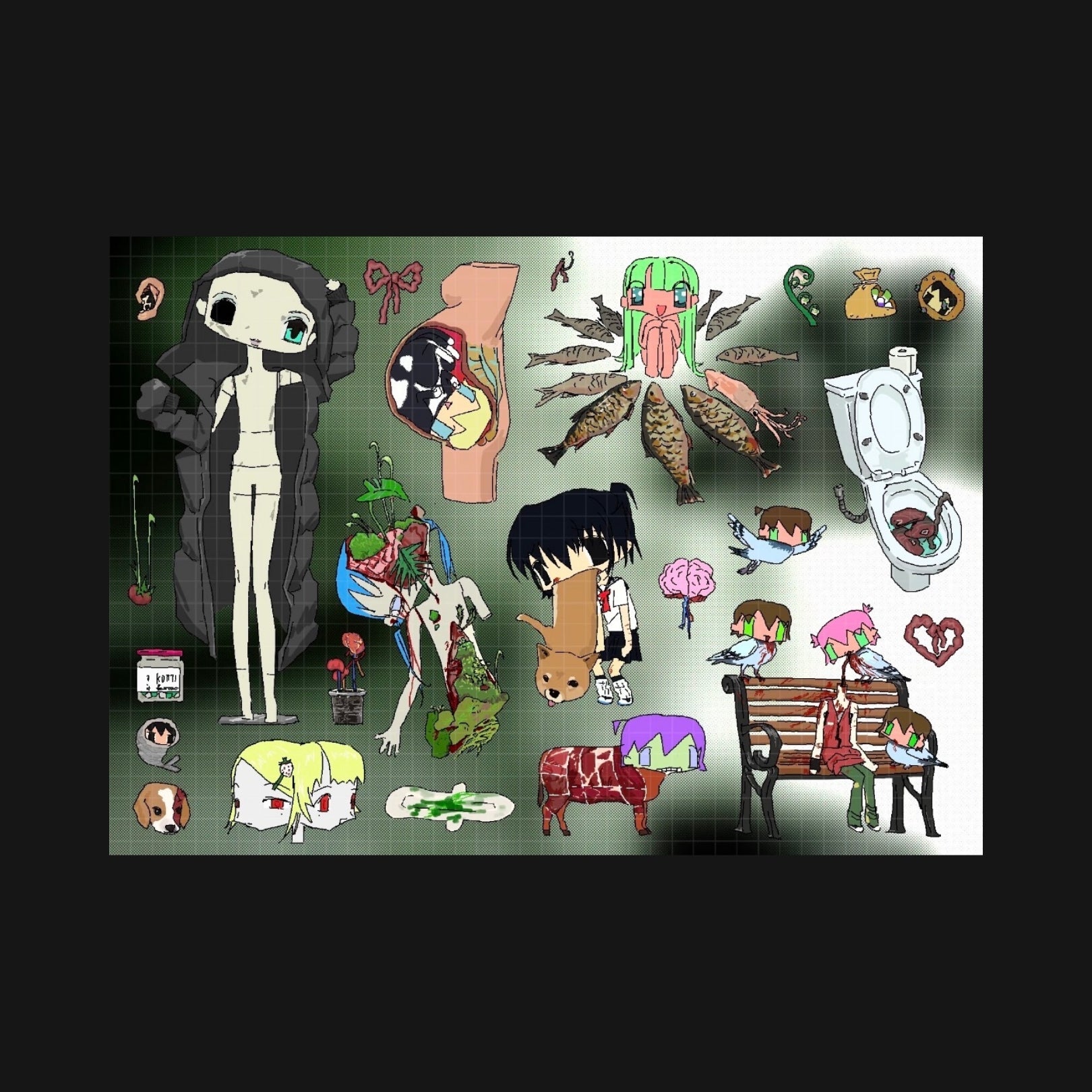 7.45 - MORBID CURIOSITY STICKER SHEET