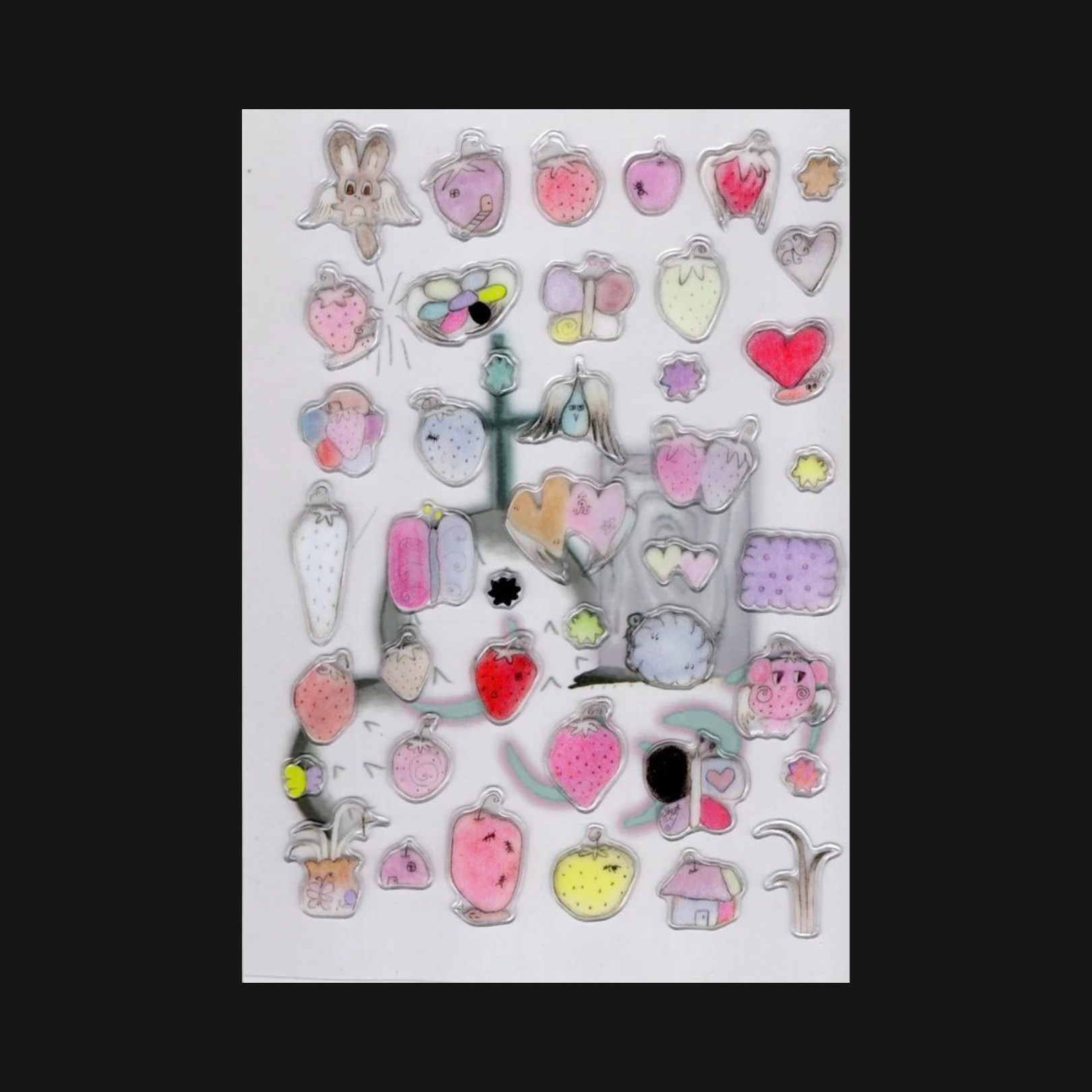 LAZY VENUS SYNDROME - CRYSTAL LOVE STICKER SHEET