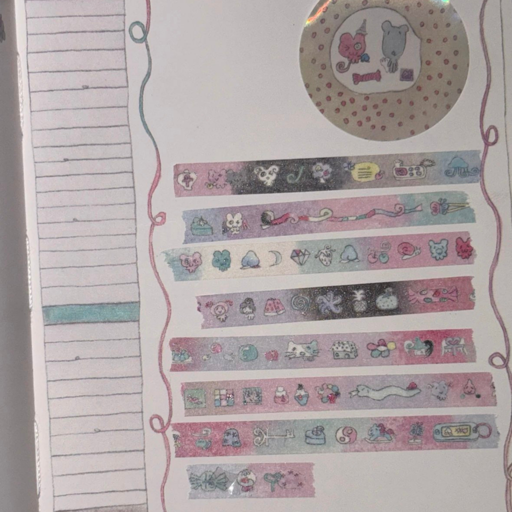 LAZY VENUS SYNDROME - PIXEL GHOST WASHI TAPE STICKER ROLL