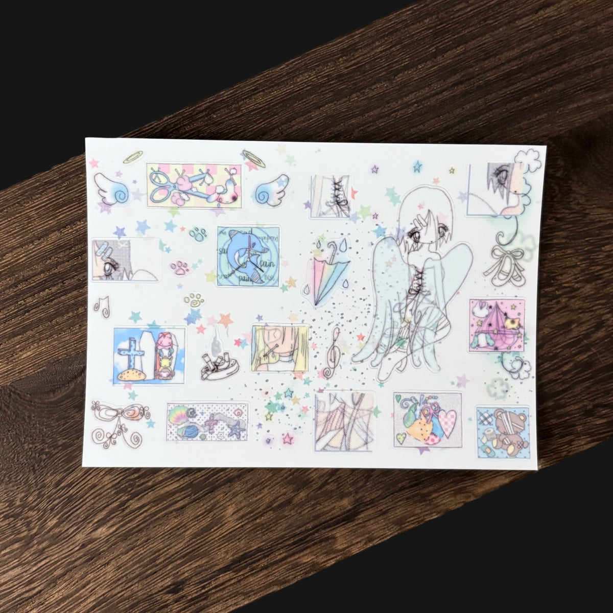 RIASE A MOON - SHATTERED DREAMS EPOXY STICKER SHEET
