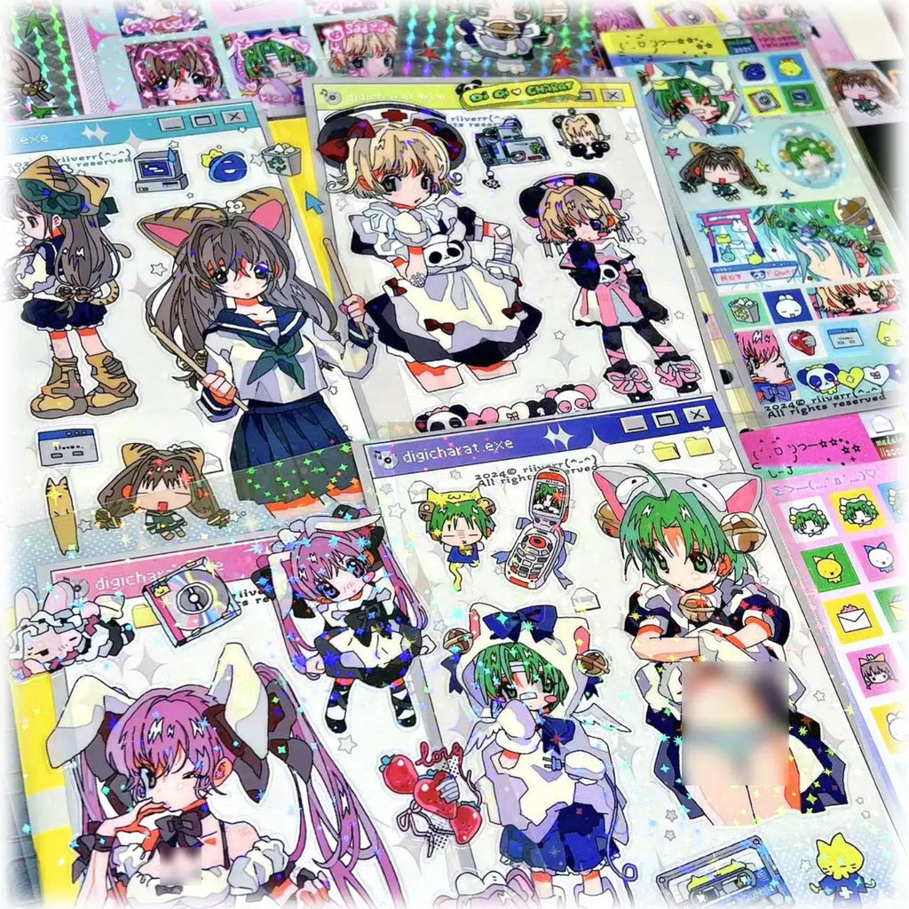 RIRICOZOO - BELL CAT SERIES STICKERS