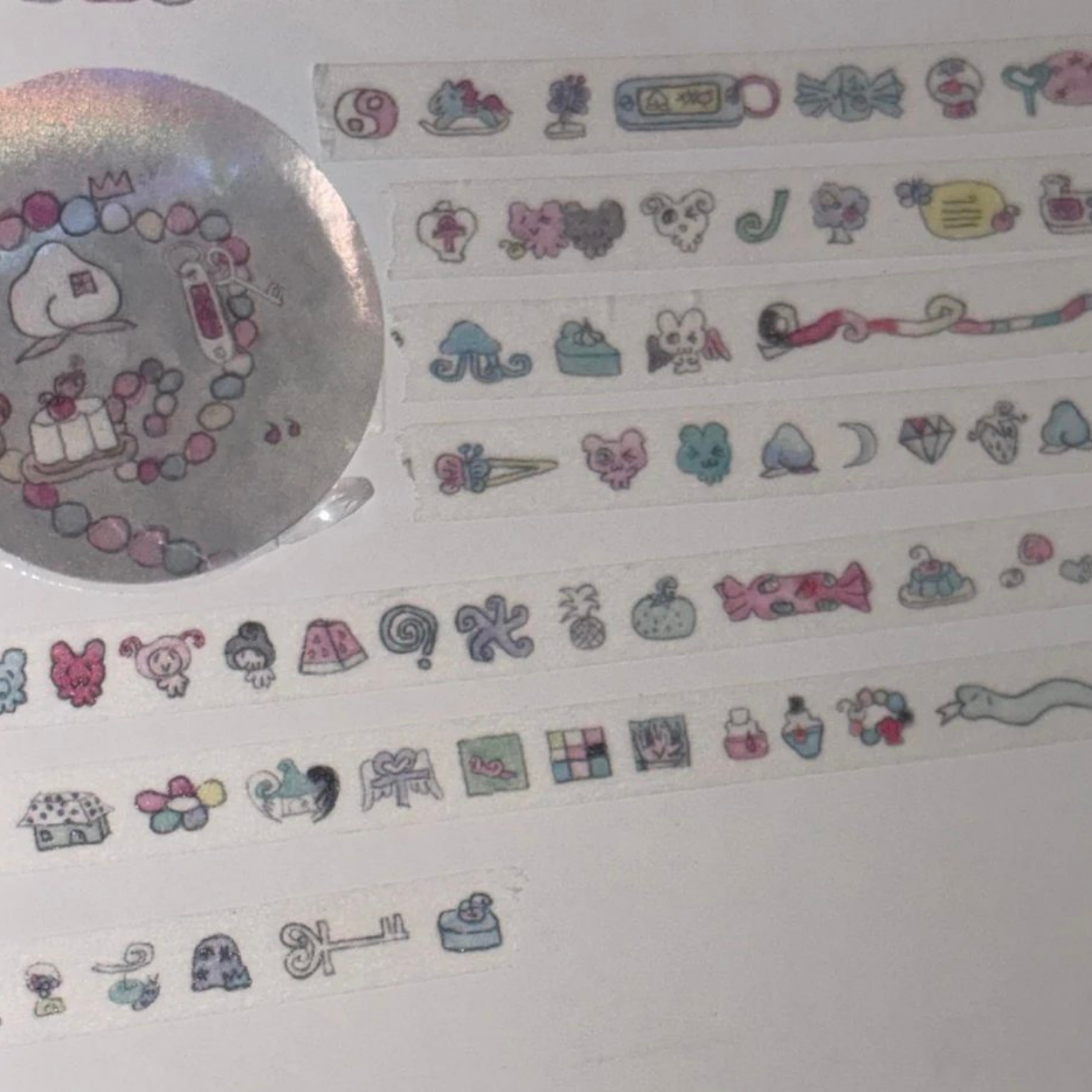 LAZY VENUS SYNDROME - PIXEL GHOST WASHI TAPE STICKER ROLL