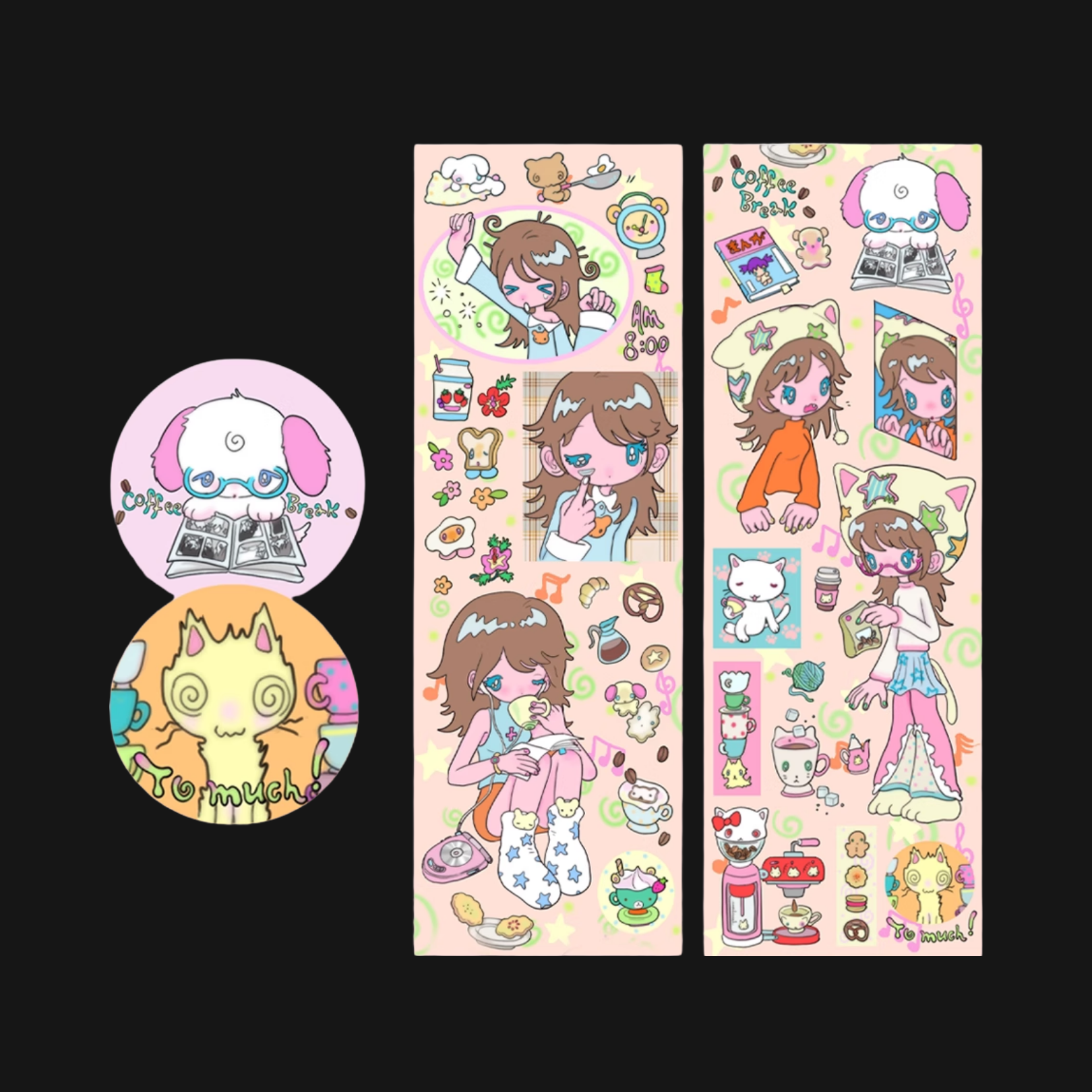 Sunonebird x Accio - Coffee Break Sticker Roll