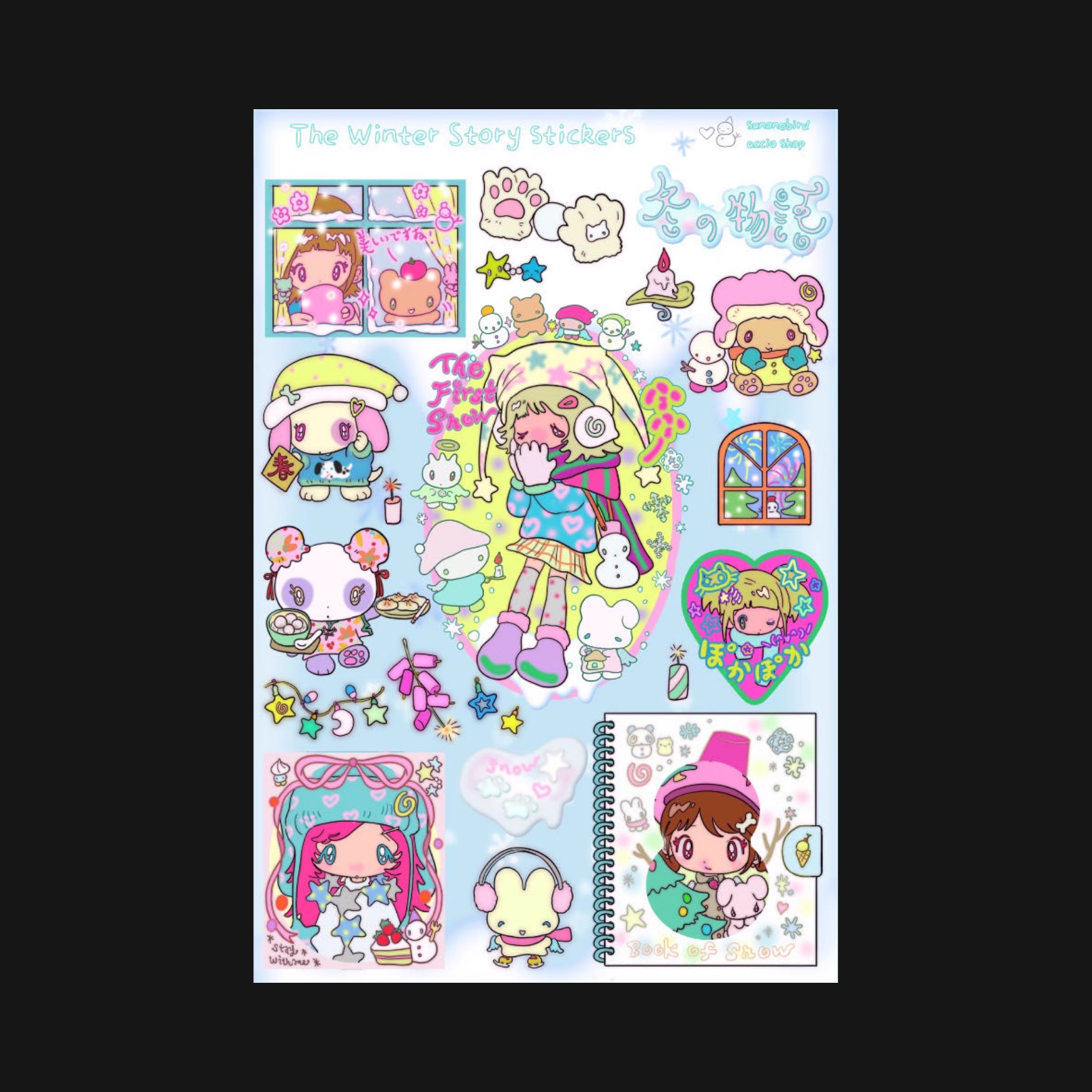 Sunonebird x Accio - The Winter Story Sticker Sheet