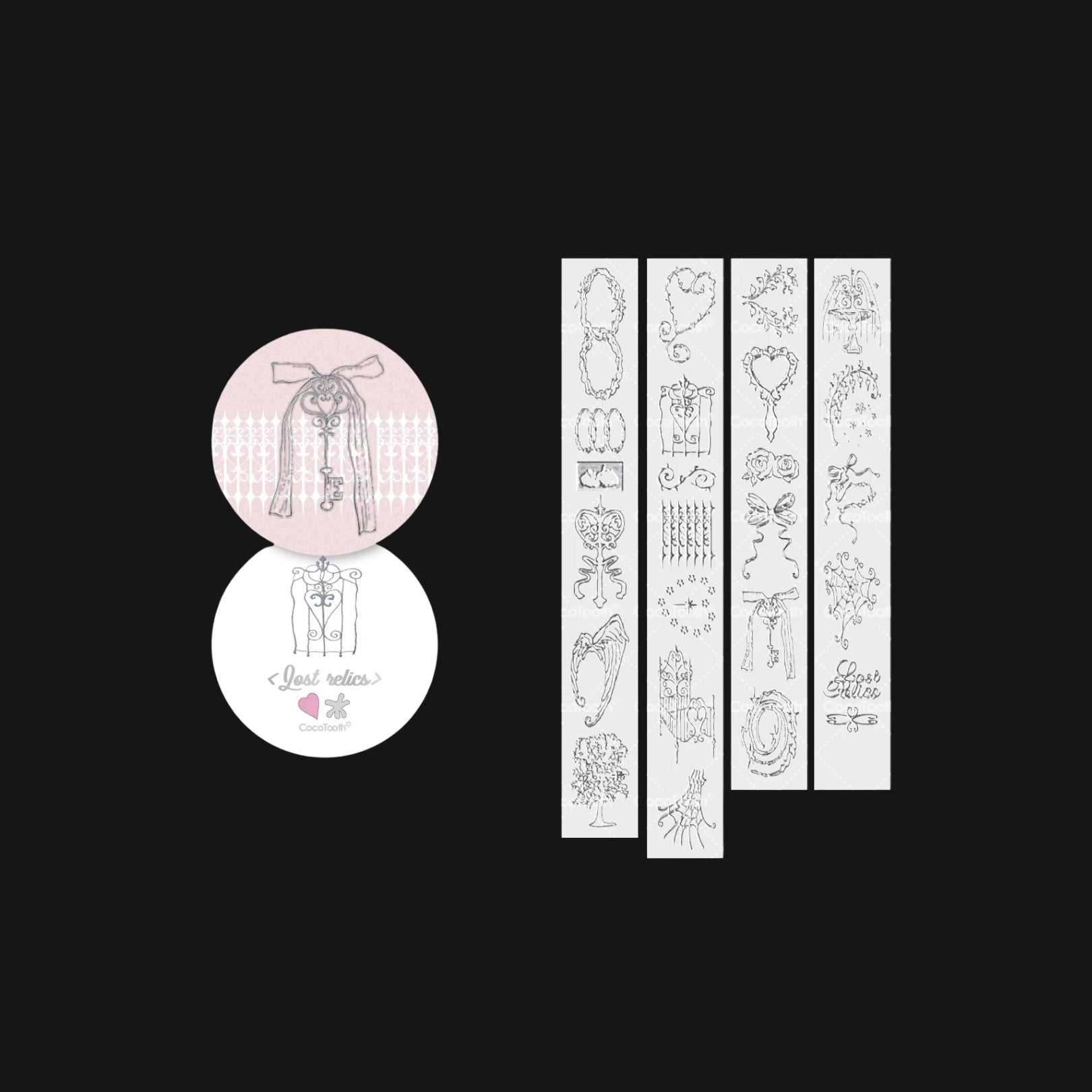 COCO TOOTH - LOST RELICS HOT SILVER STICKER ROLL