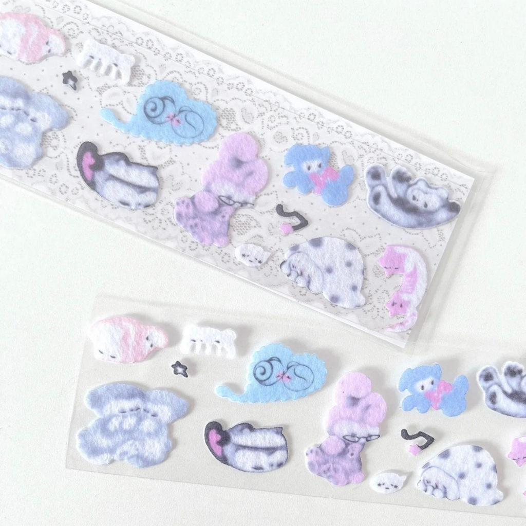 LIZI LIN - HAPPY FOOL FELT STICKER SHEET