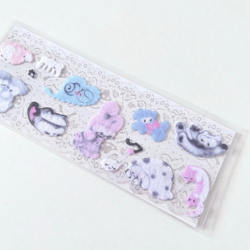 LIZI LIN - HAPPY FOOL FELT STICKER SHEET