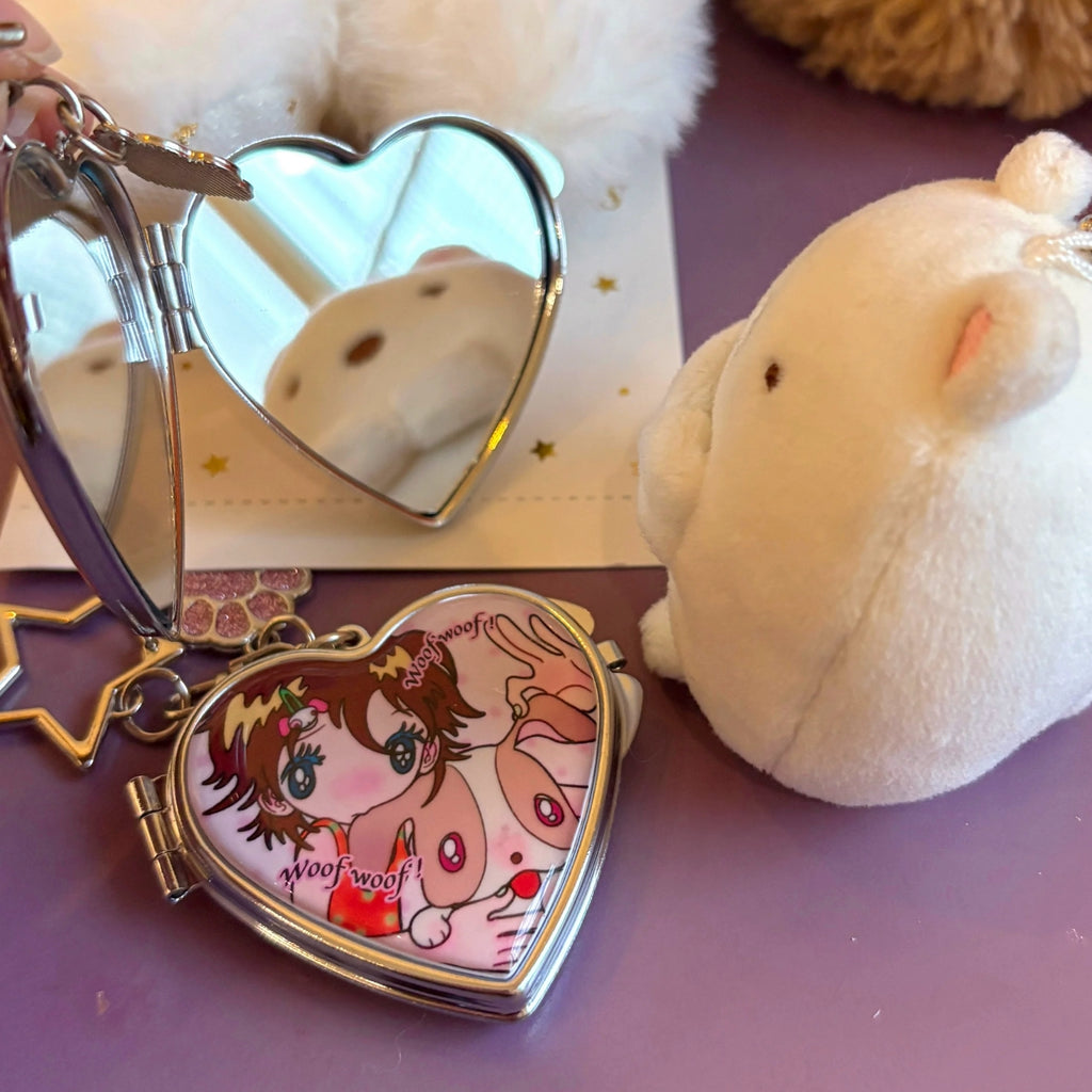 SUNONEBIRD X ACCIO - RUN RUN PARK SILVER MIRROR KEYCHAIN