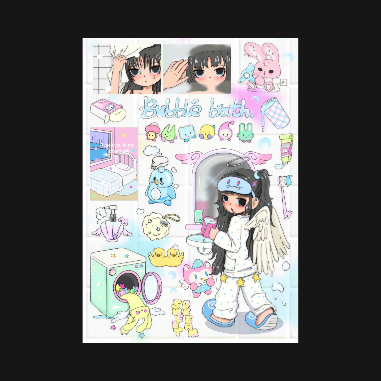 MATU - SLEEP EARLY STICKER SHEET