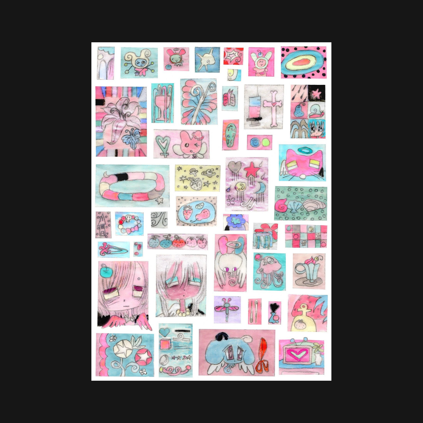 LAZY VENUS SYNDROME - WOOL FELT STICKER SHEET