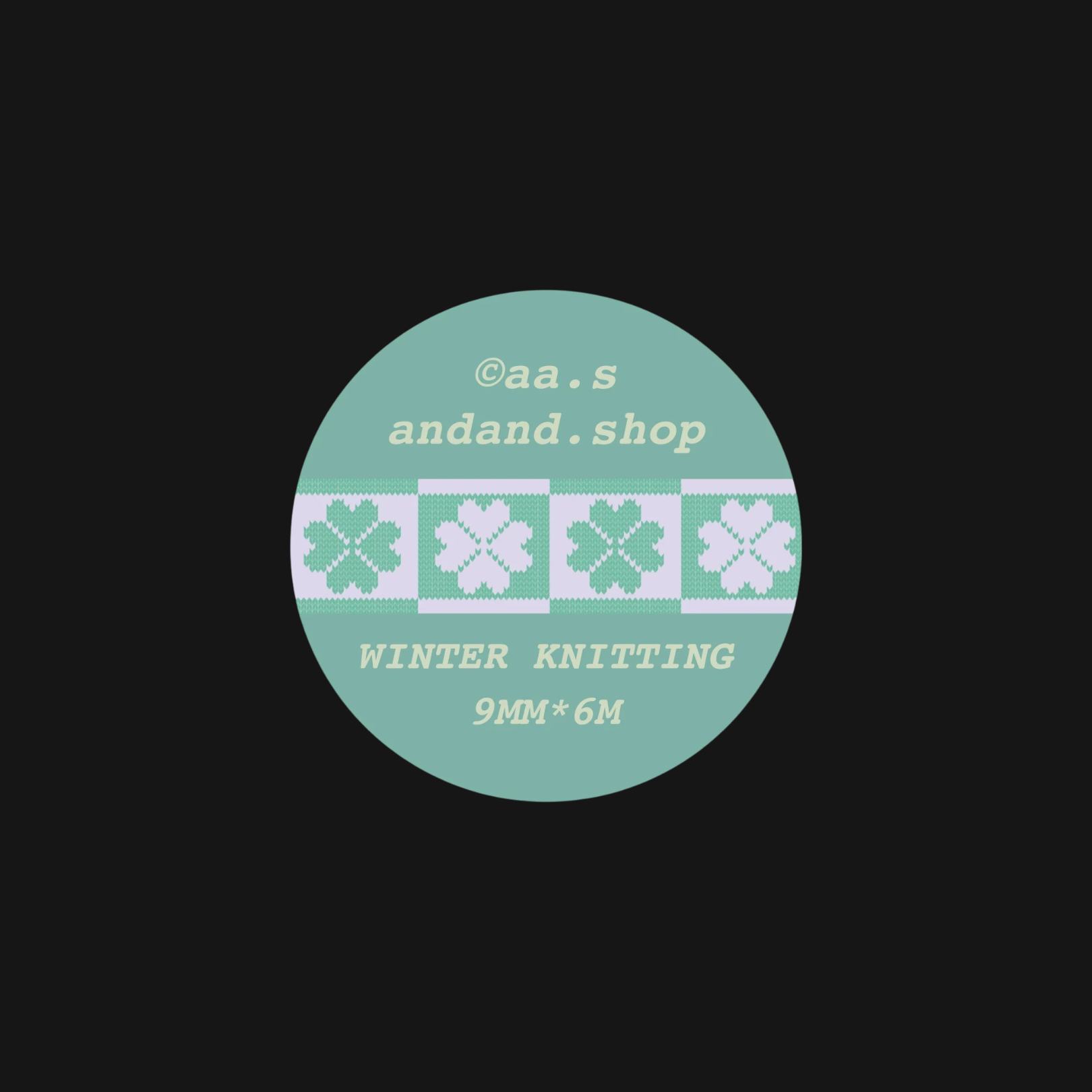 AndAnd. - Winter Sweater Sticker Roll