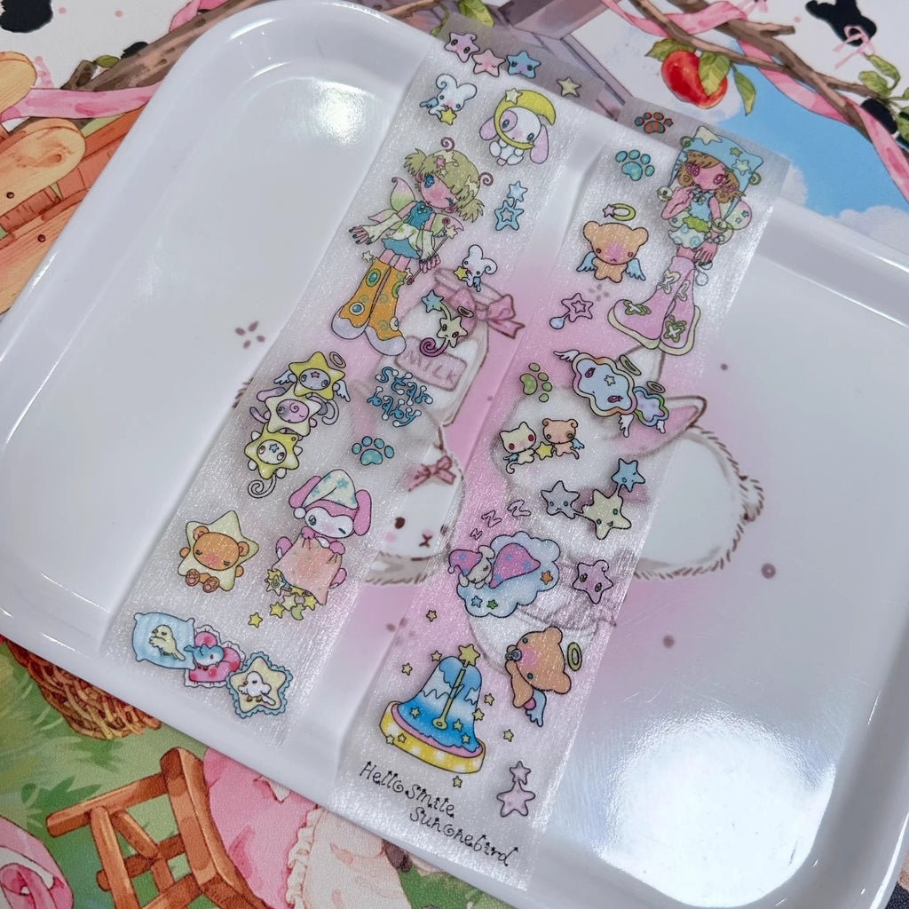 SUNONEBIRD X HELLO SMILE - TWINKLE PARTY STICKER ROLL SAMPLE CUTOUT