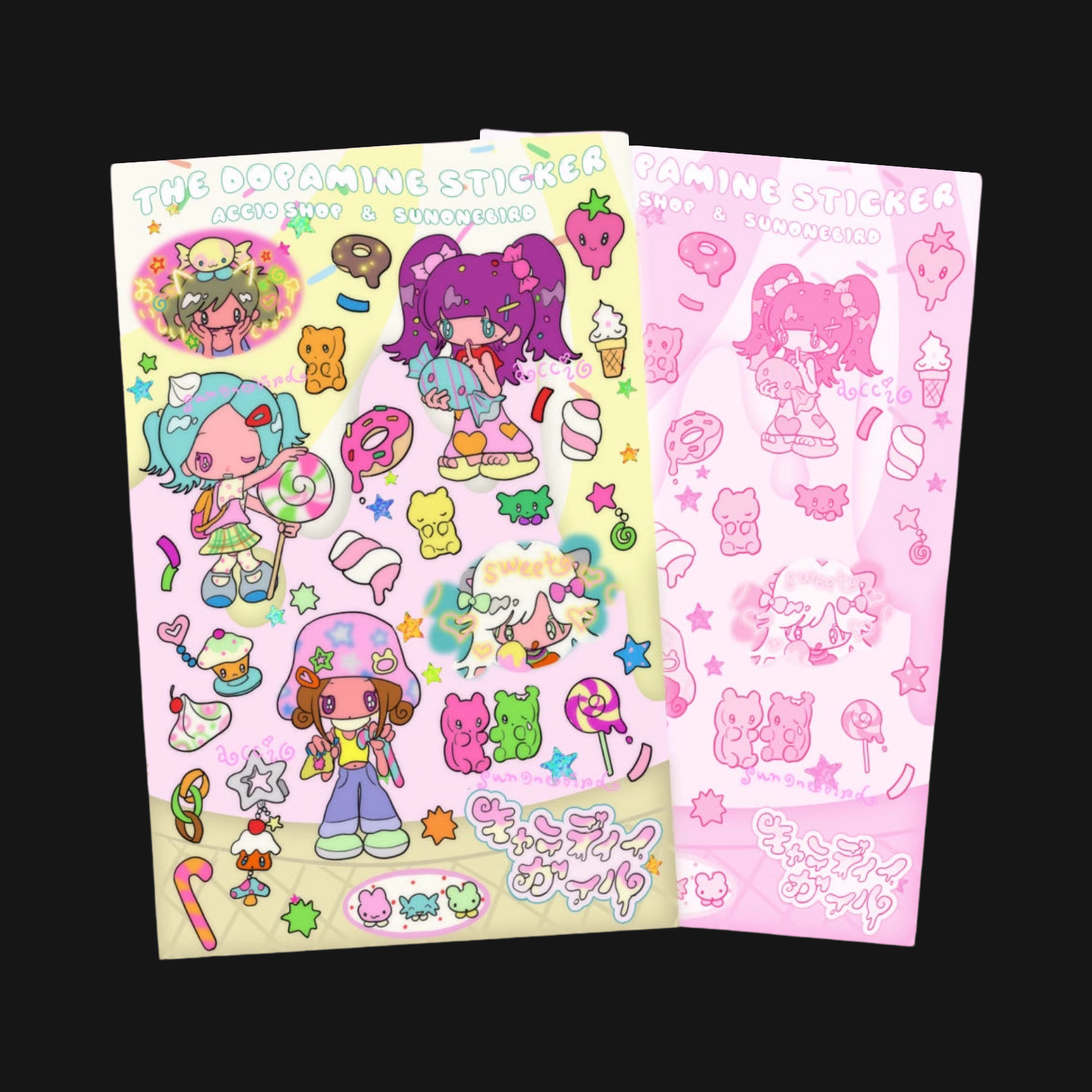Sunonebird x Accio - Dopamine Sticker Sheet