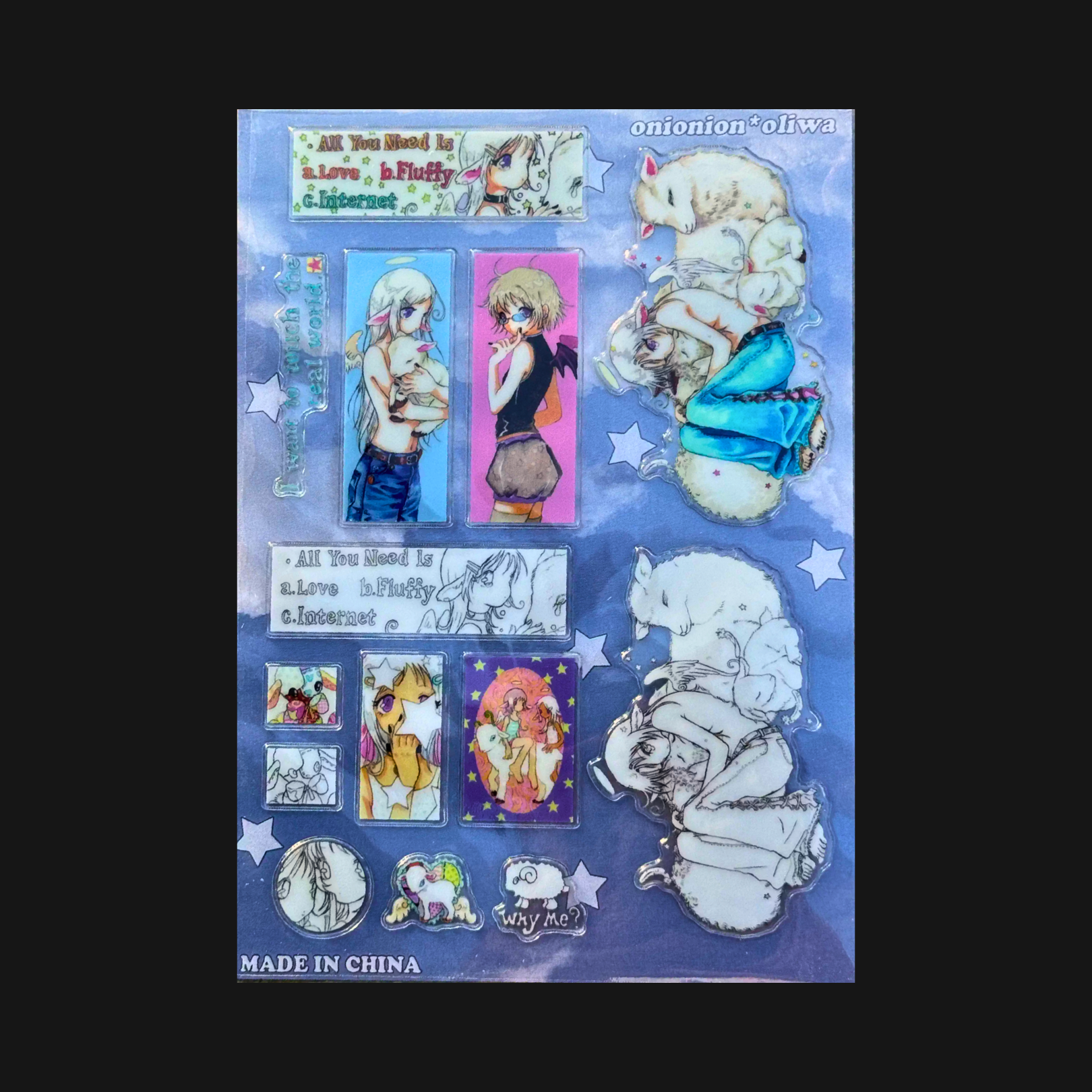 OLIWA X ONIONION - LAMB HUG STICKER SHEET