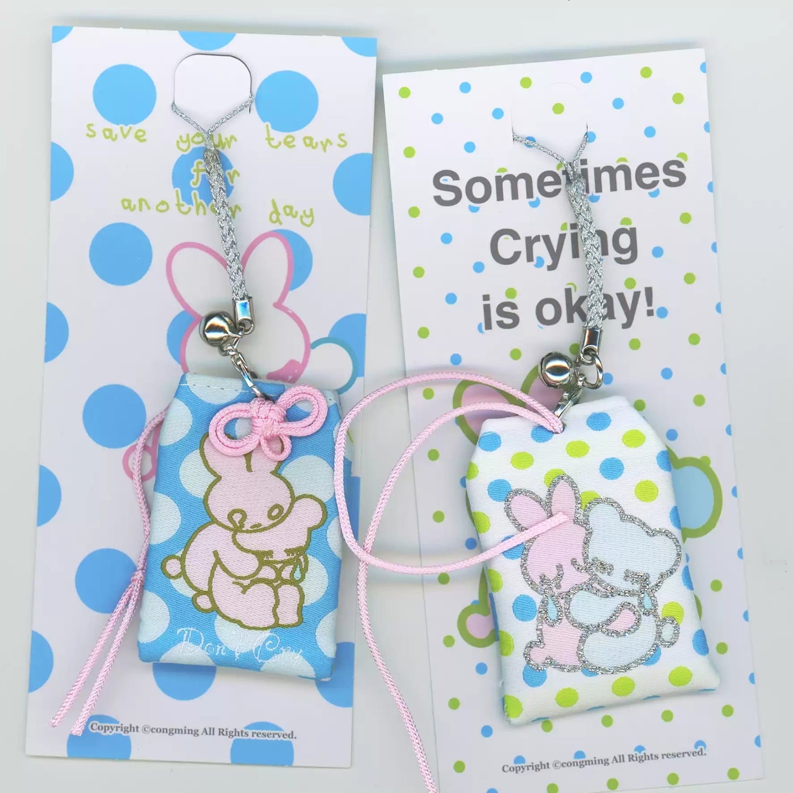 CONGMING - DON’T CRY DOUBLE SIDED OMAMORI CHARM