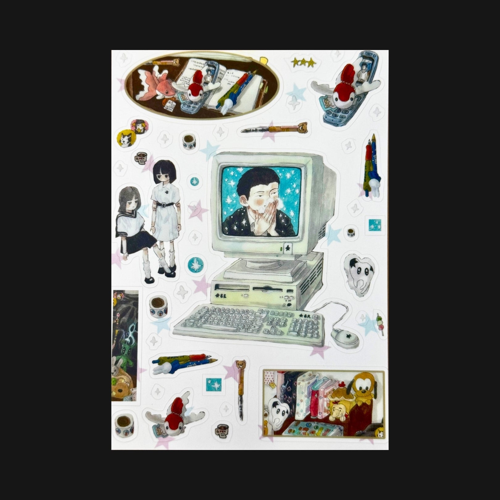 RUILIN ZHAO - SNOWFLAKE COMPUTER STICKER SHEET