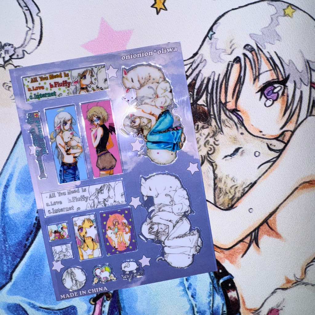 OLIWA X ONIONION - LAMB HUG STICKER SHEET