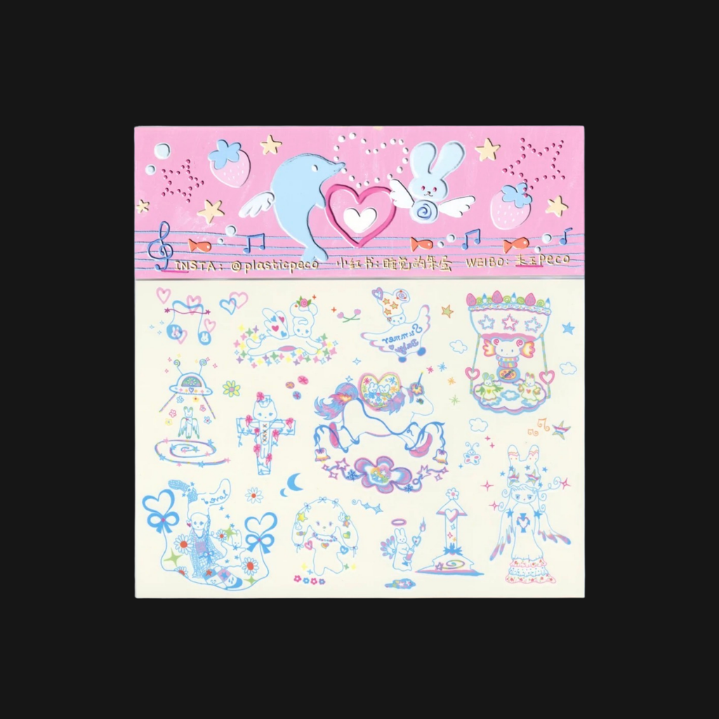 PLASTIC PECO - TATOO STICKER SHEET