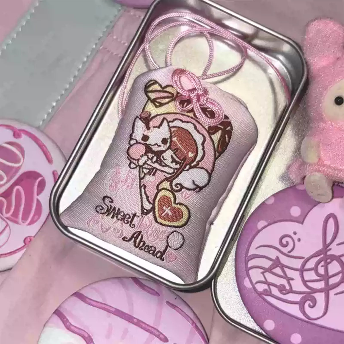 RIBBON HONEY - PINK CHOCOLATE DREAMS OMAMORI CHARM