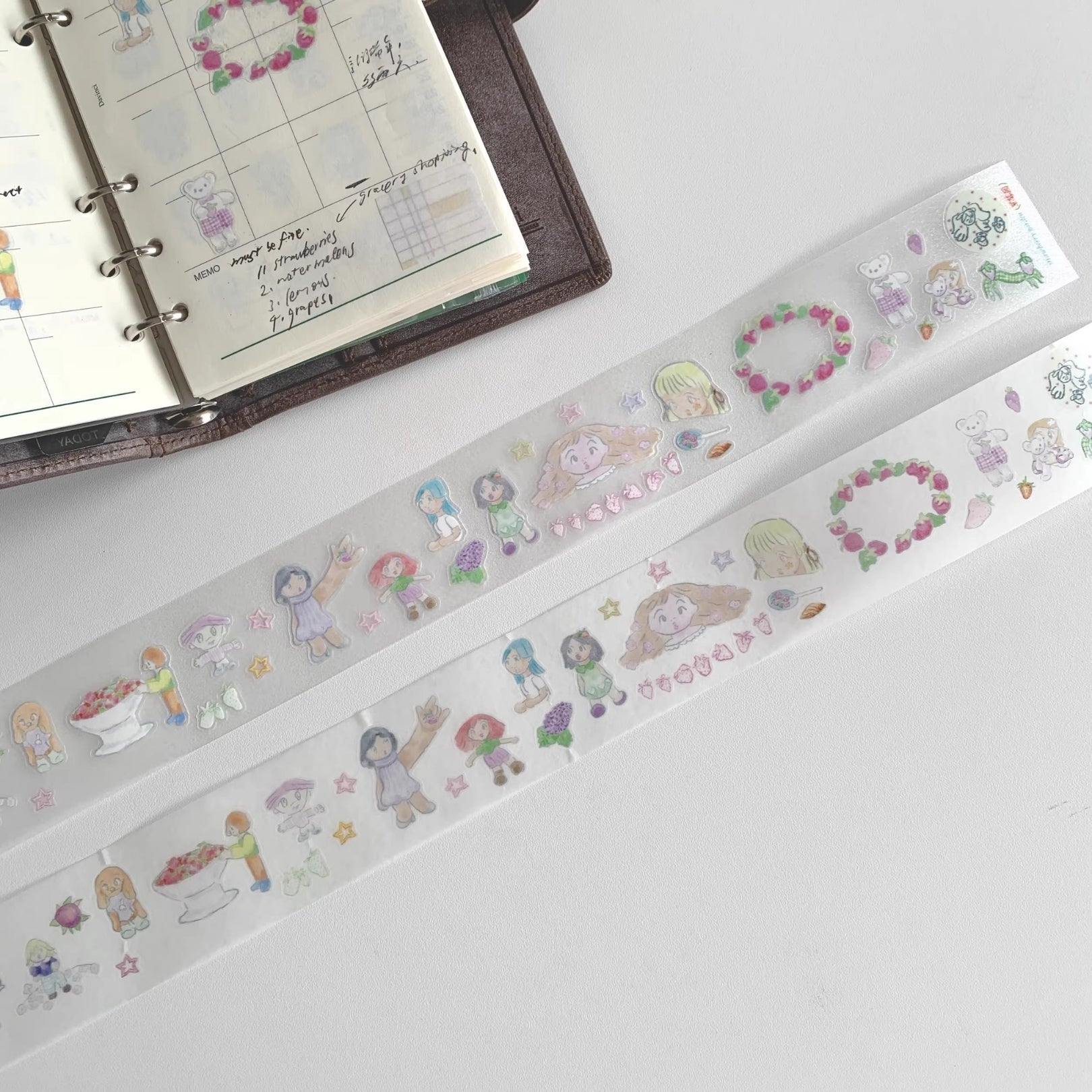 NEMOSISSY - STRAWBERRY GARDEN STICKER ROLL