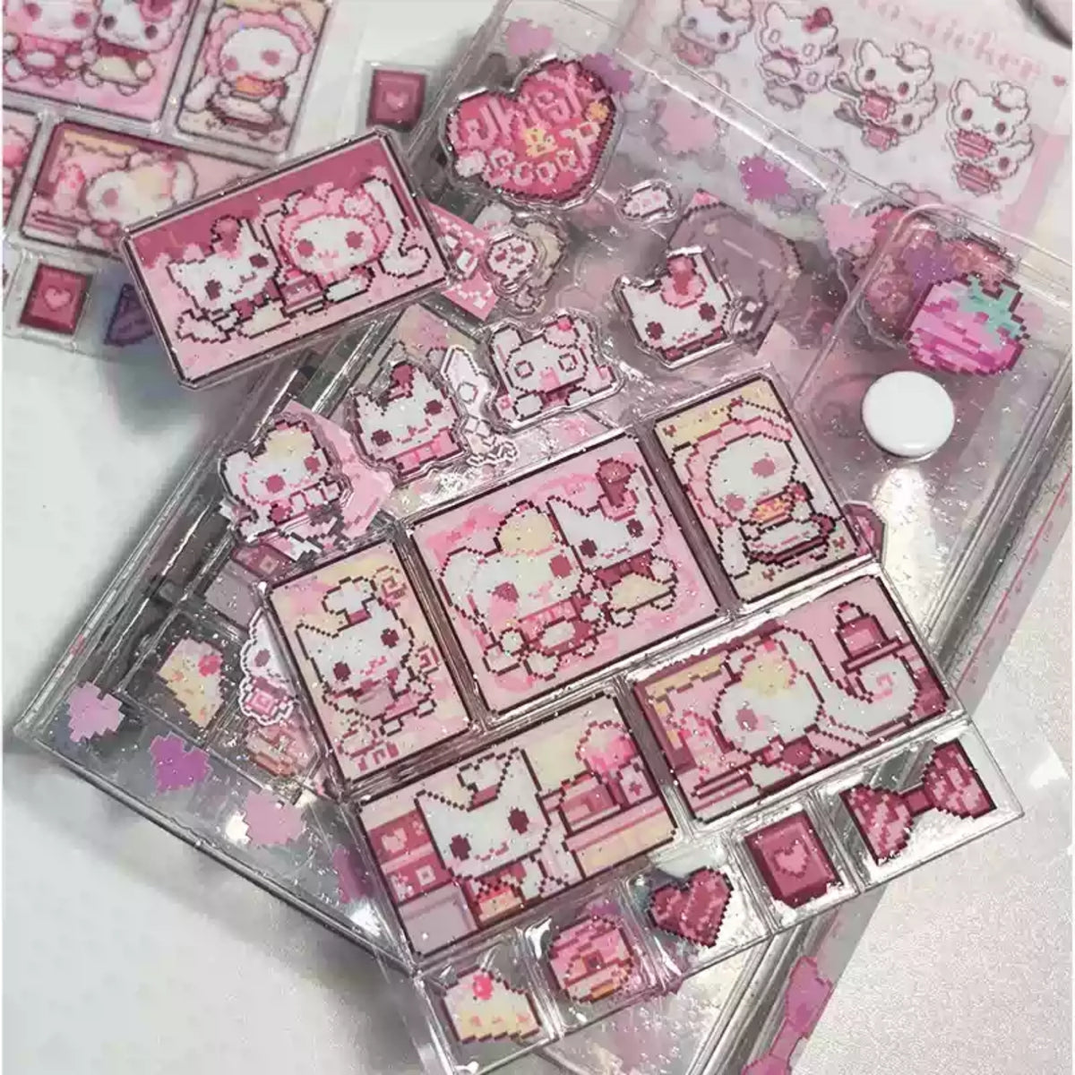 RIBBON HONEY - WHISK & SCOOP PUFFY STICKER SHEET
